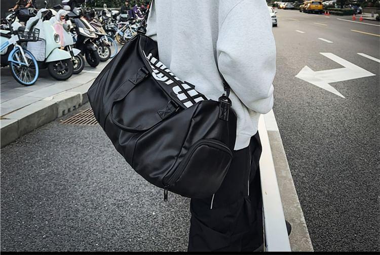 Lettering Print Duffel Bag Product Image