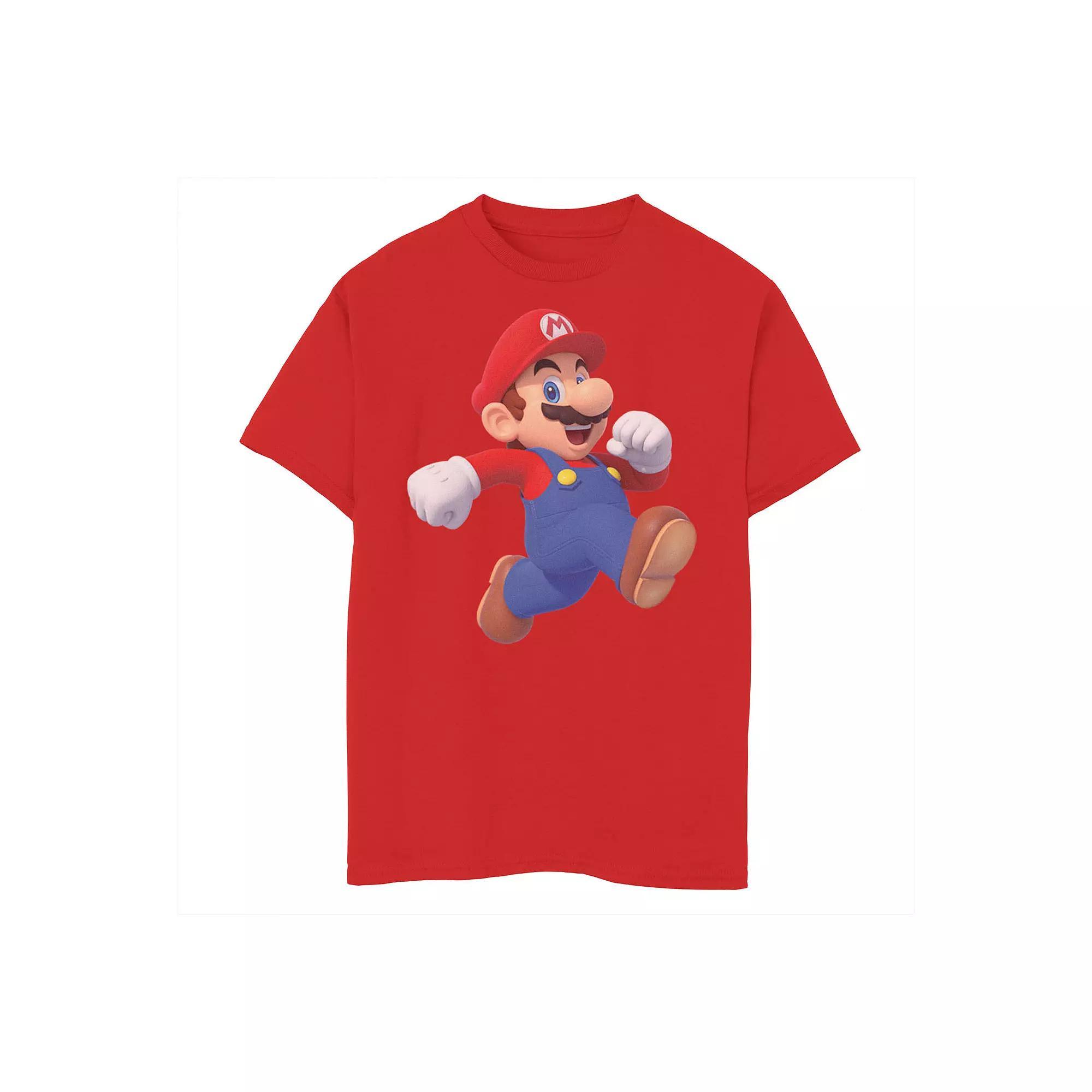 Boys 8-20 Nintendo Super Mario Bros. Mario Running Man Graphic Tee, Boy's, Size: Large, Red Product Image