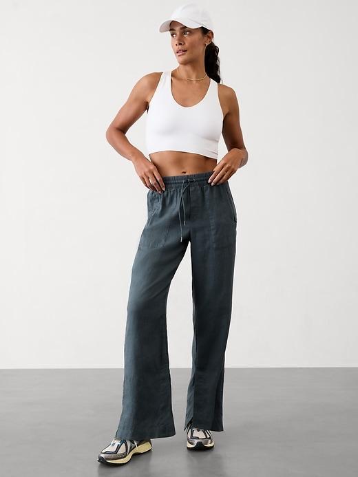 Retreat Linen High Rise Wide Leg Pant Product Image