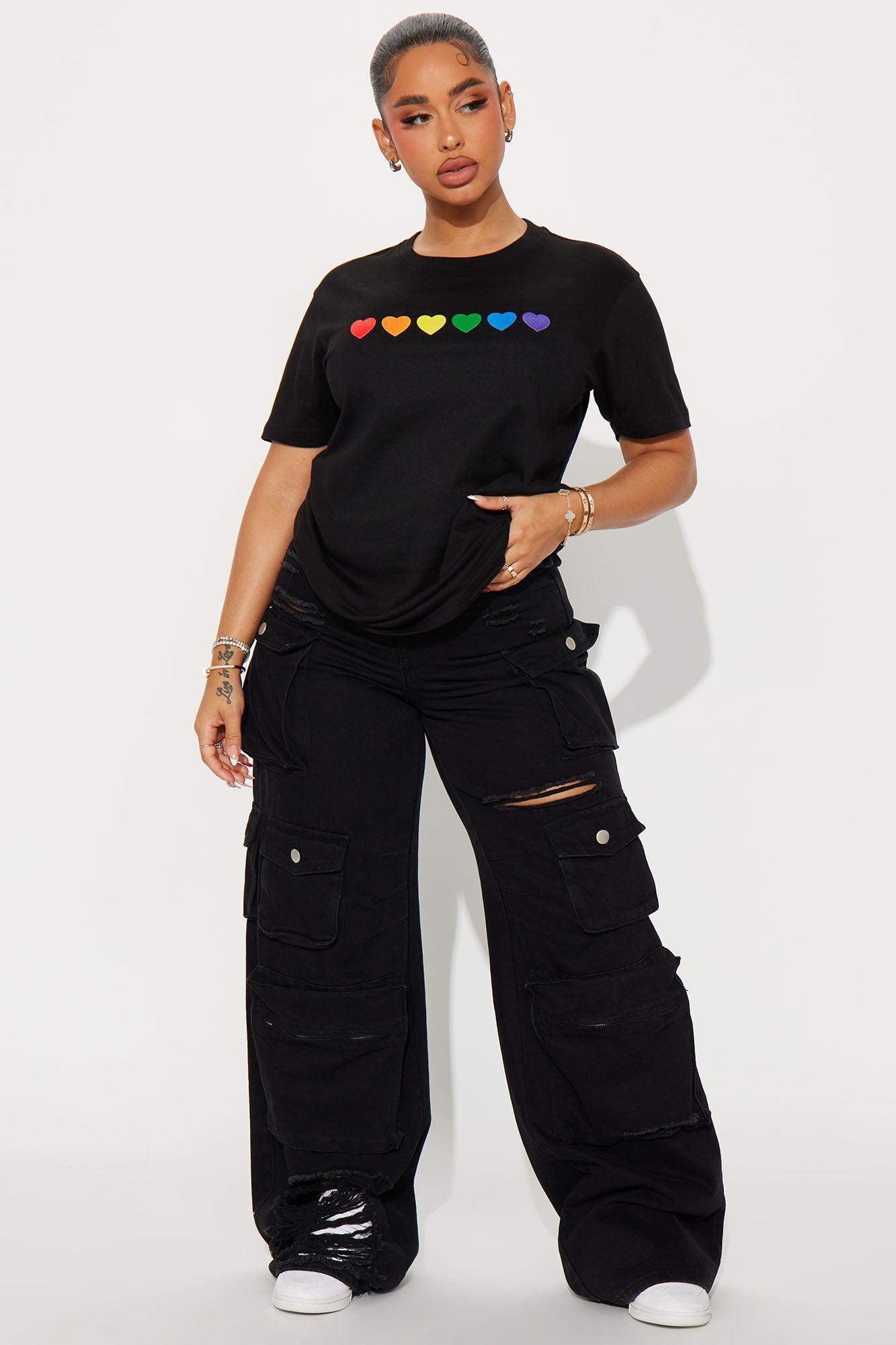 Full Heart Pride Tee - Black Product Image
