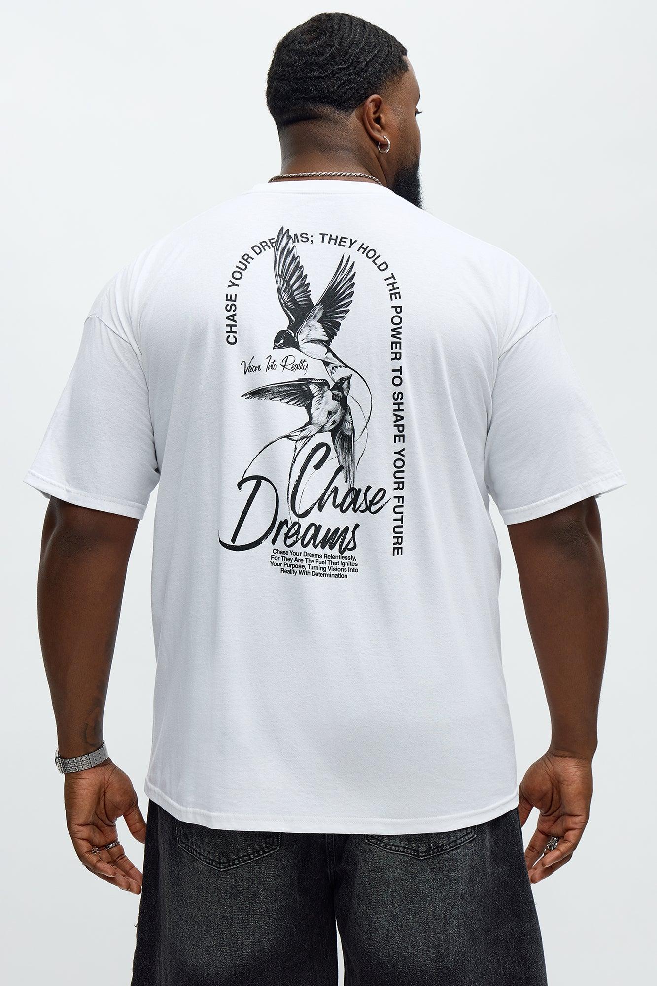 Chase Your Dream Short Sleeve Tee - White Product Image