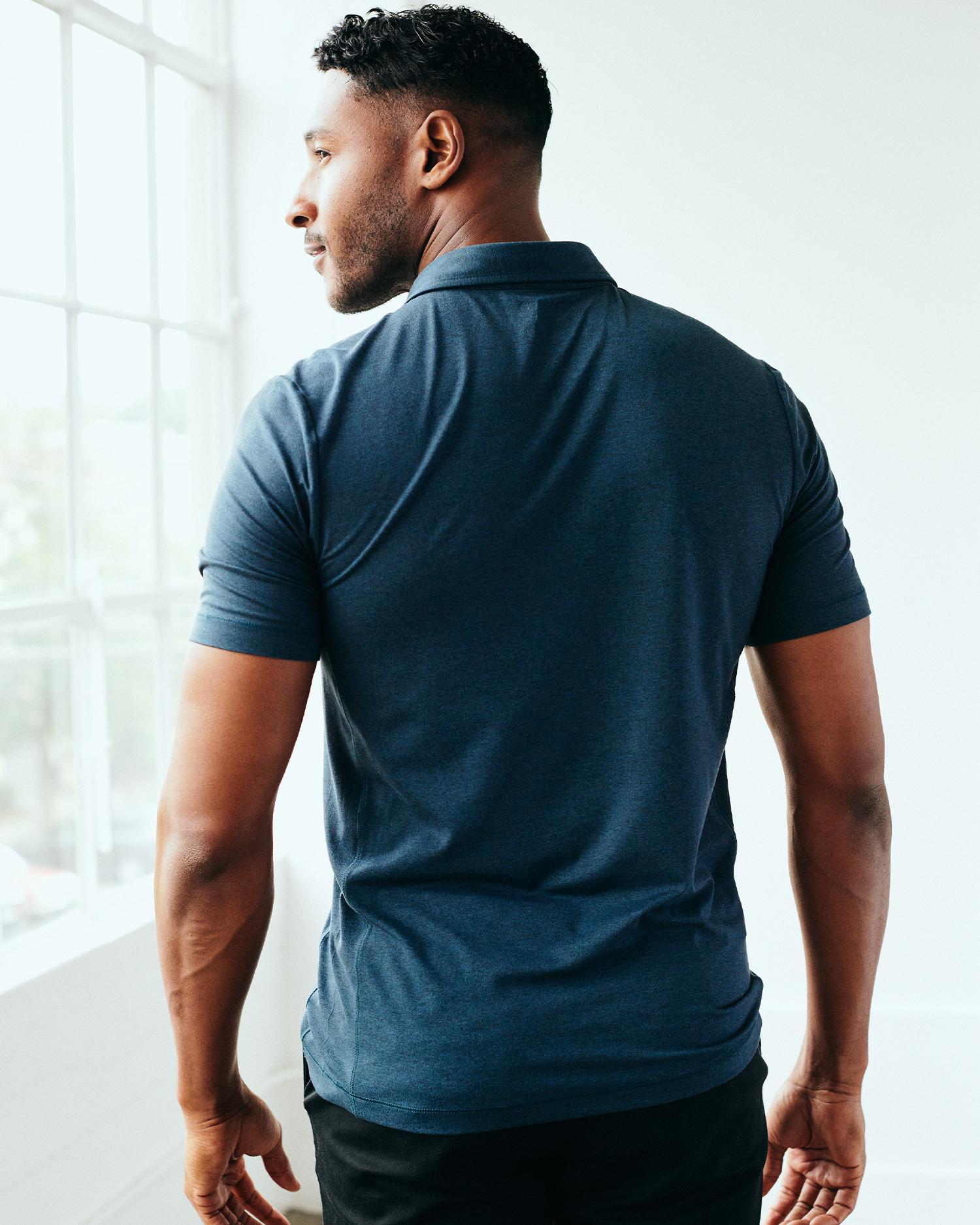 Quince | Men's Super Soft Performance Polo Shirt Flowknit Activewear, Recycled Polyester Product Image