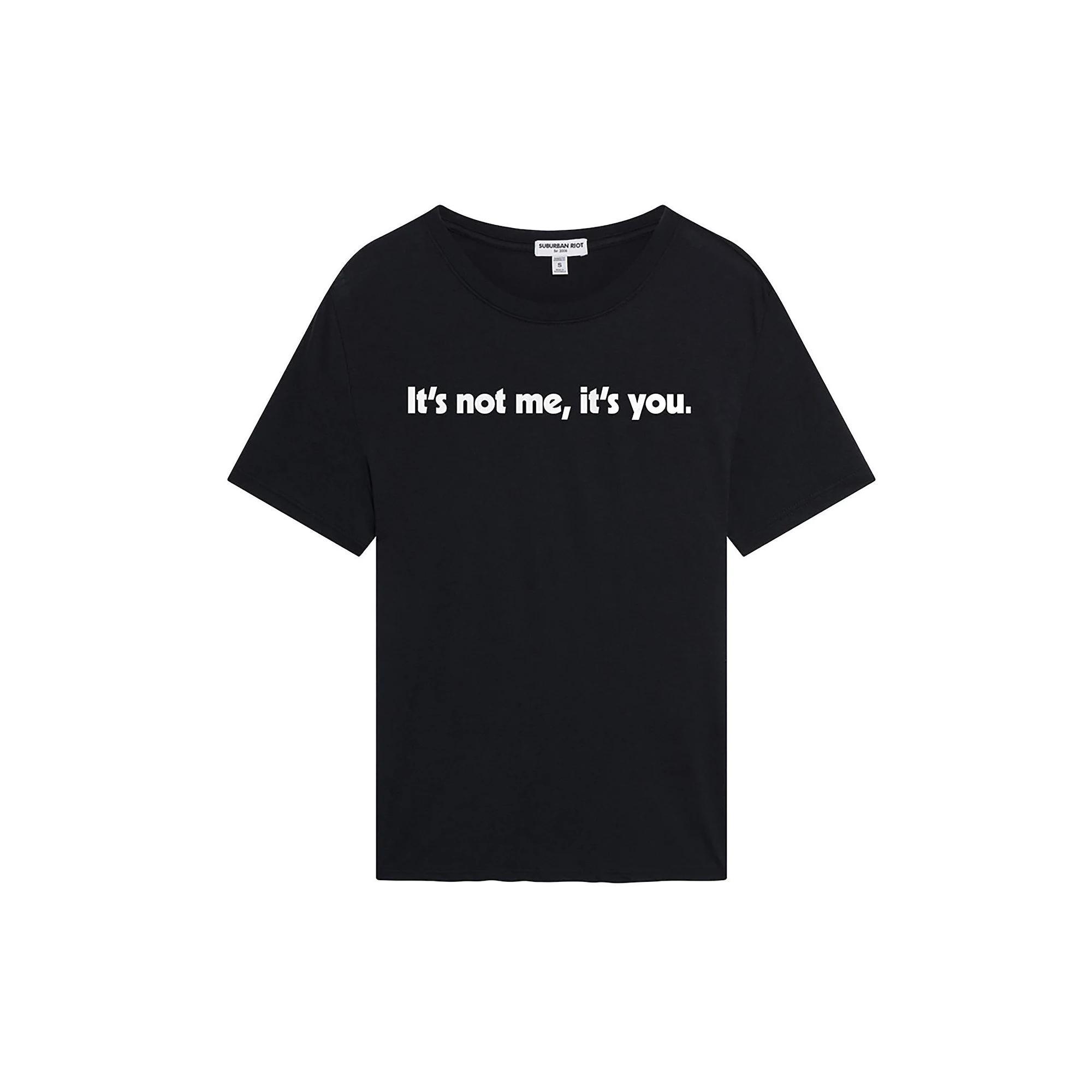 Women's Suburban Riot It's Not Me Loose Graphic Tee, Girl's, Size: XS, Black Product Image