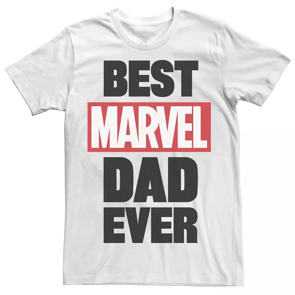 Men's Marvel Best Marvel Dad Graphic Tee, Size: XXL, White Product Image
