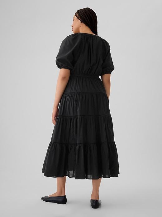 Tiered Maxi Shirtdress Product Image