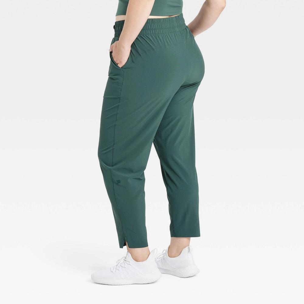 Women's Active Light High-Rise Taper Pants - All In Motion™ Dark Green XS Product Image