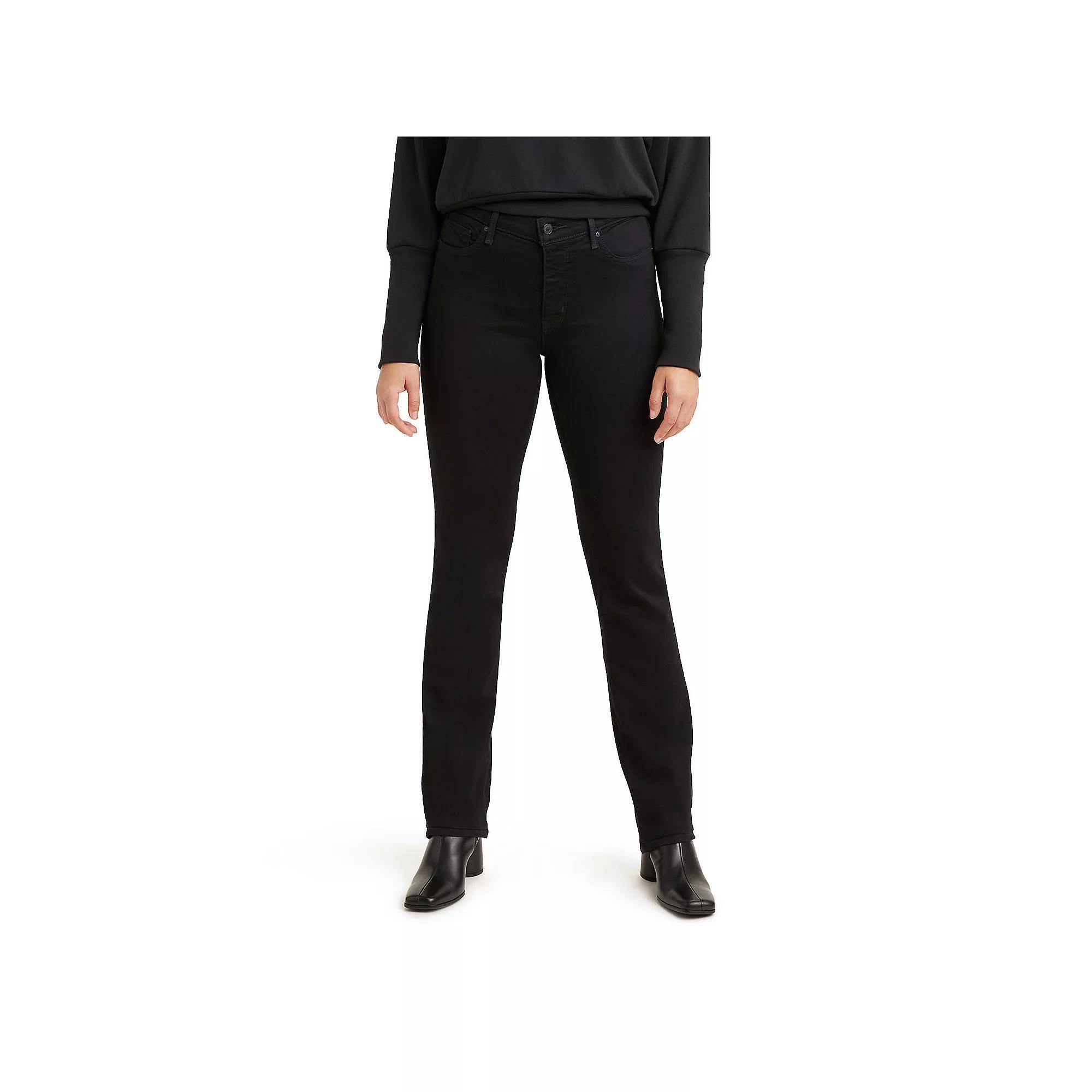 Women's Levi's® 314™ Shaping Straight Jeans, Size: 33(US 16)Medium, Soft Black Product Image