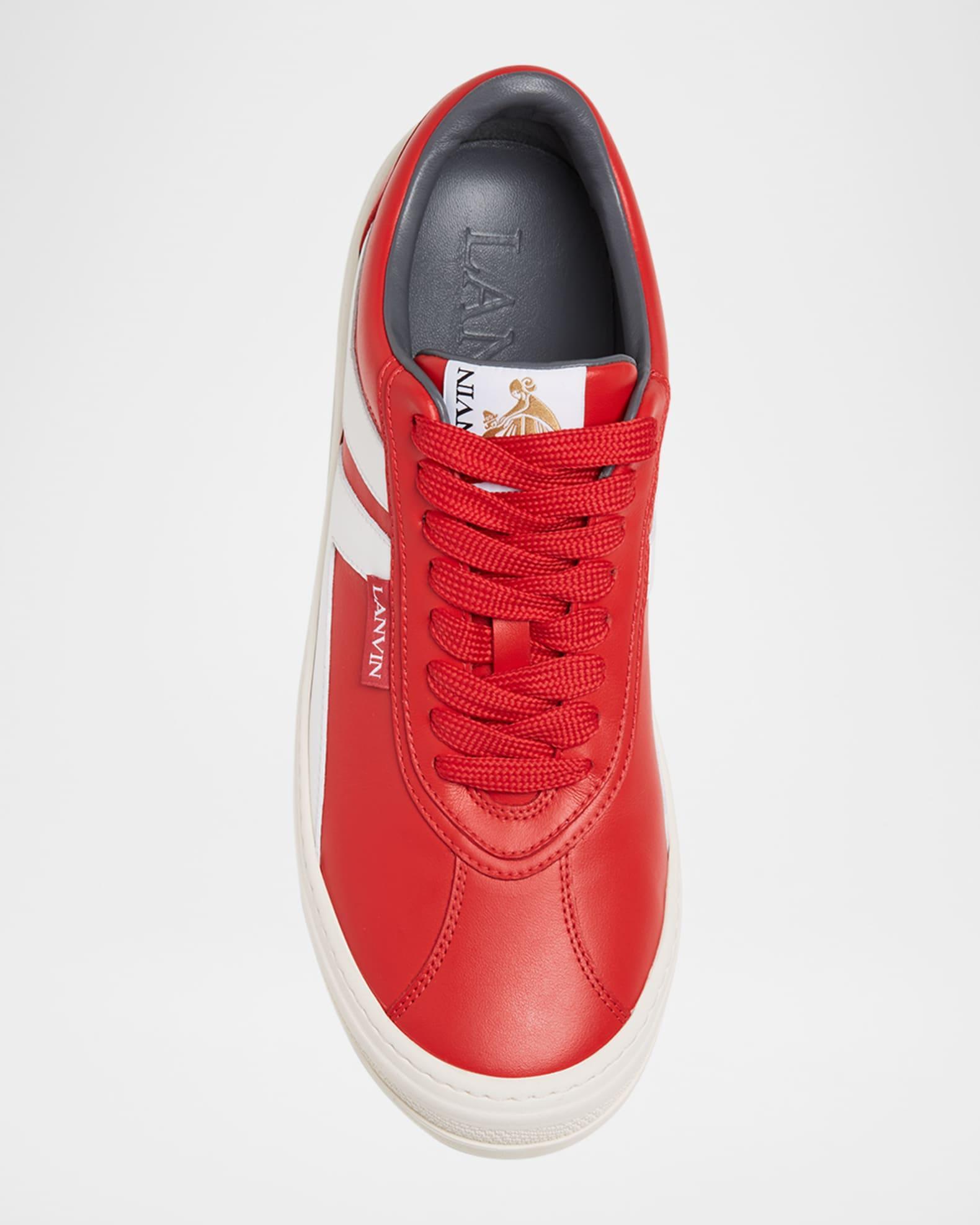 Men's Cash Leather Low-Top Sneakers Product Image
