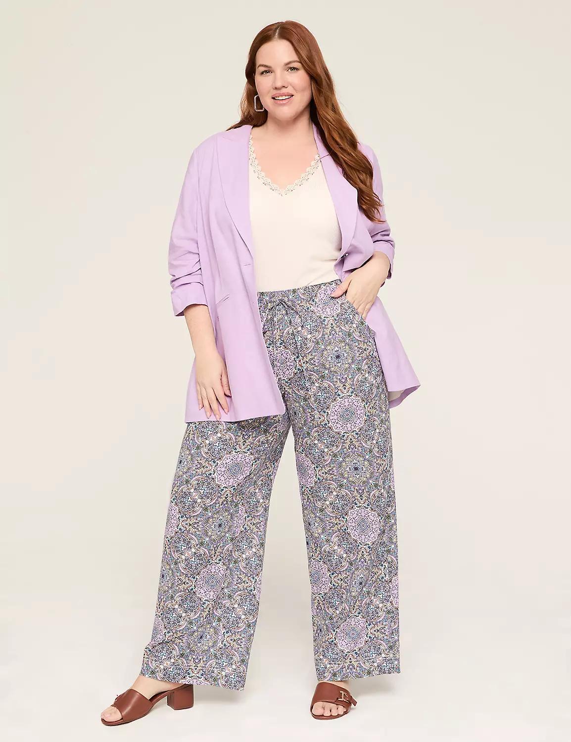 Linen Wide Leg Pant - New Sandal Length Product Image