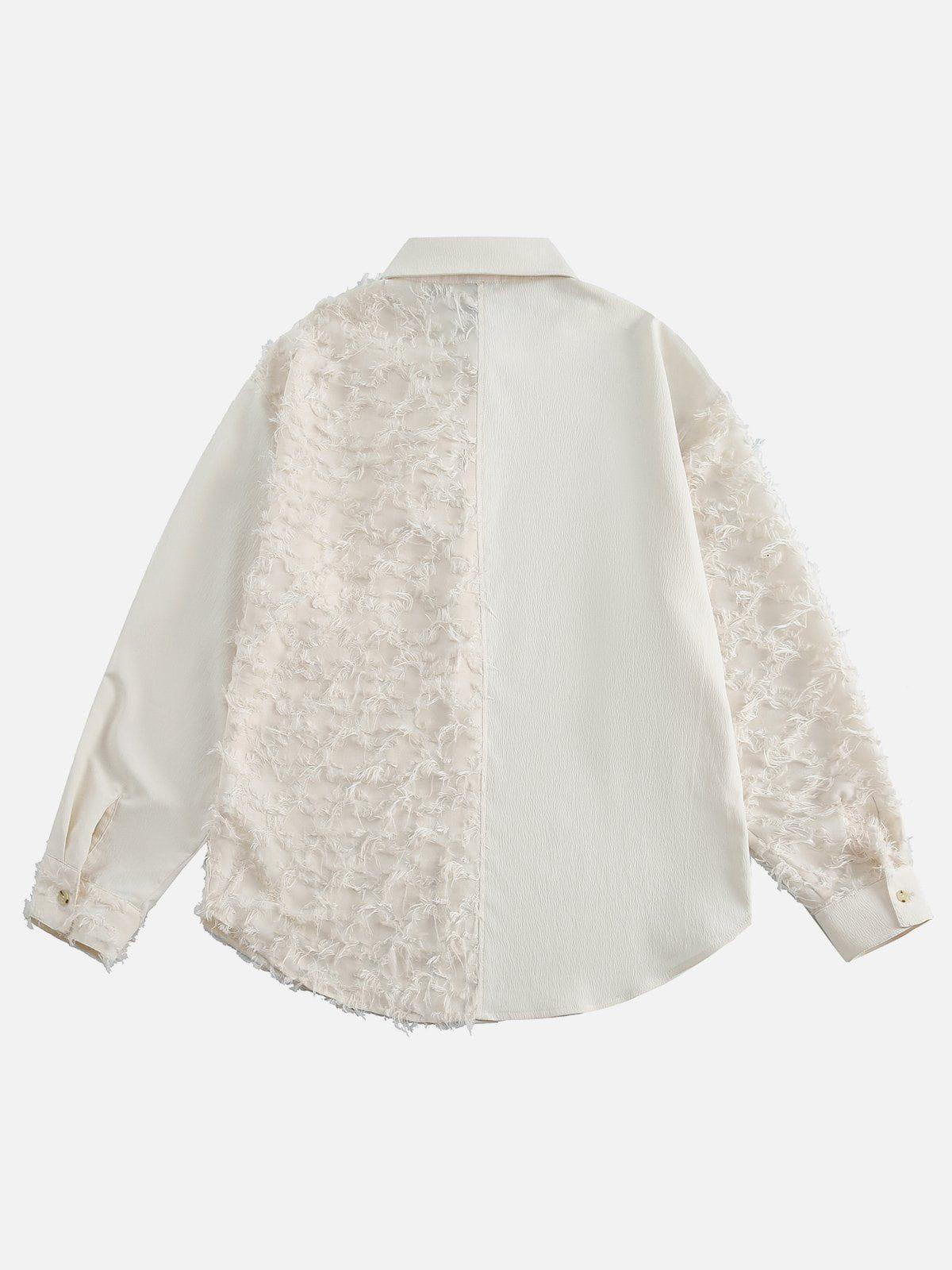 Aelfric Eden Irregular Tassel Long Sleeve Shirt Product Image