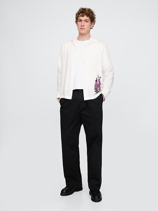 100% Linen Classic Shirt Product Image