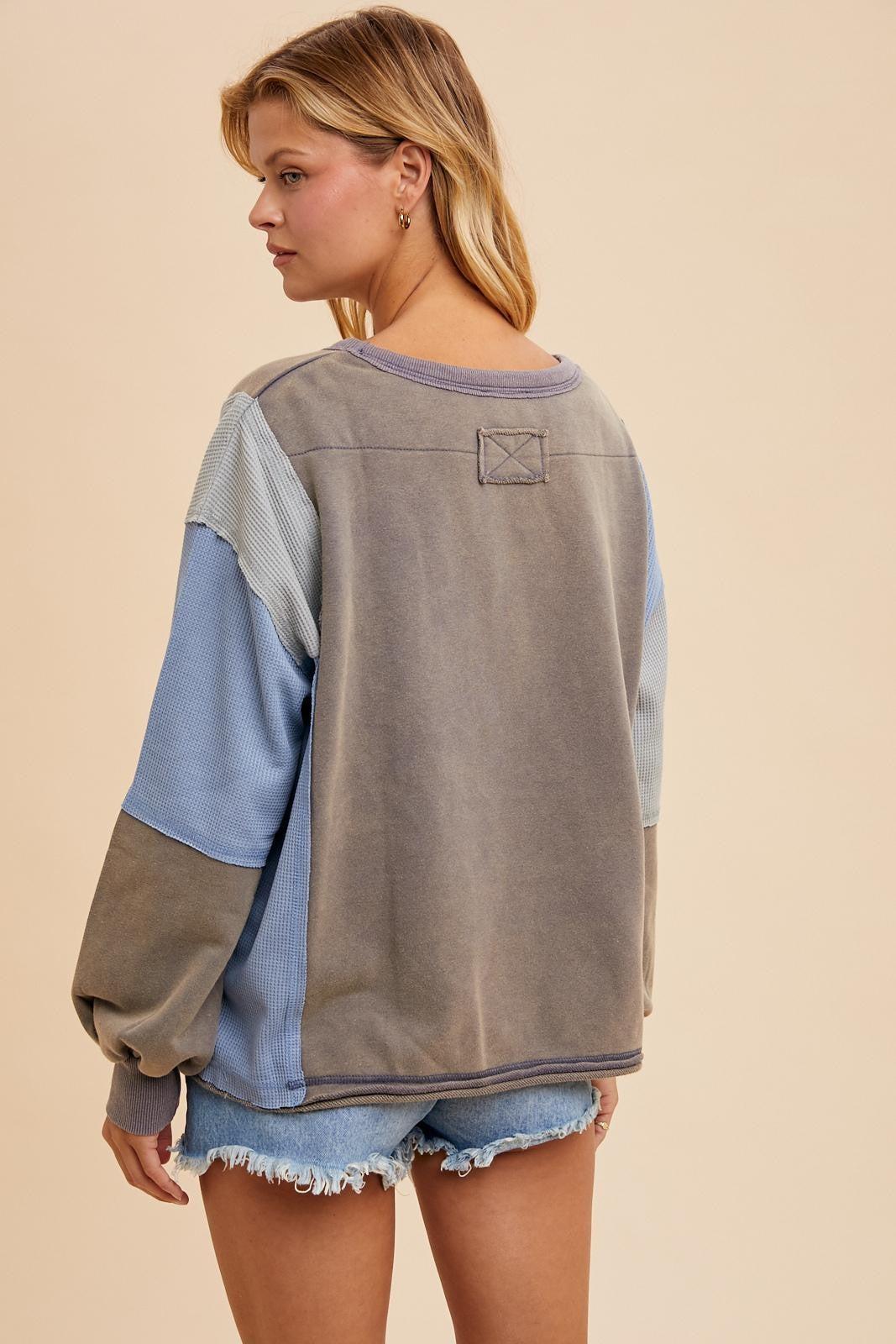 Contrast Panel Pullover Product Image