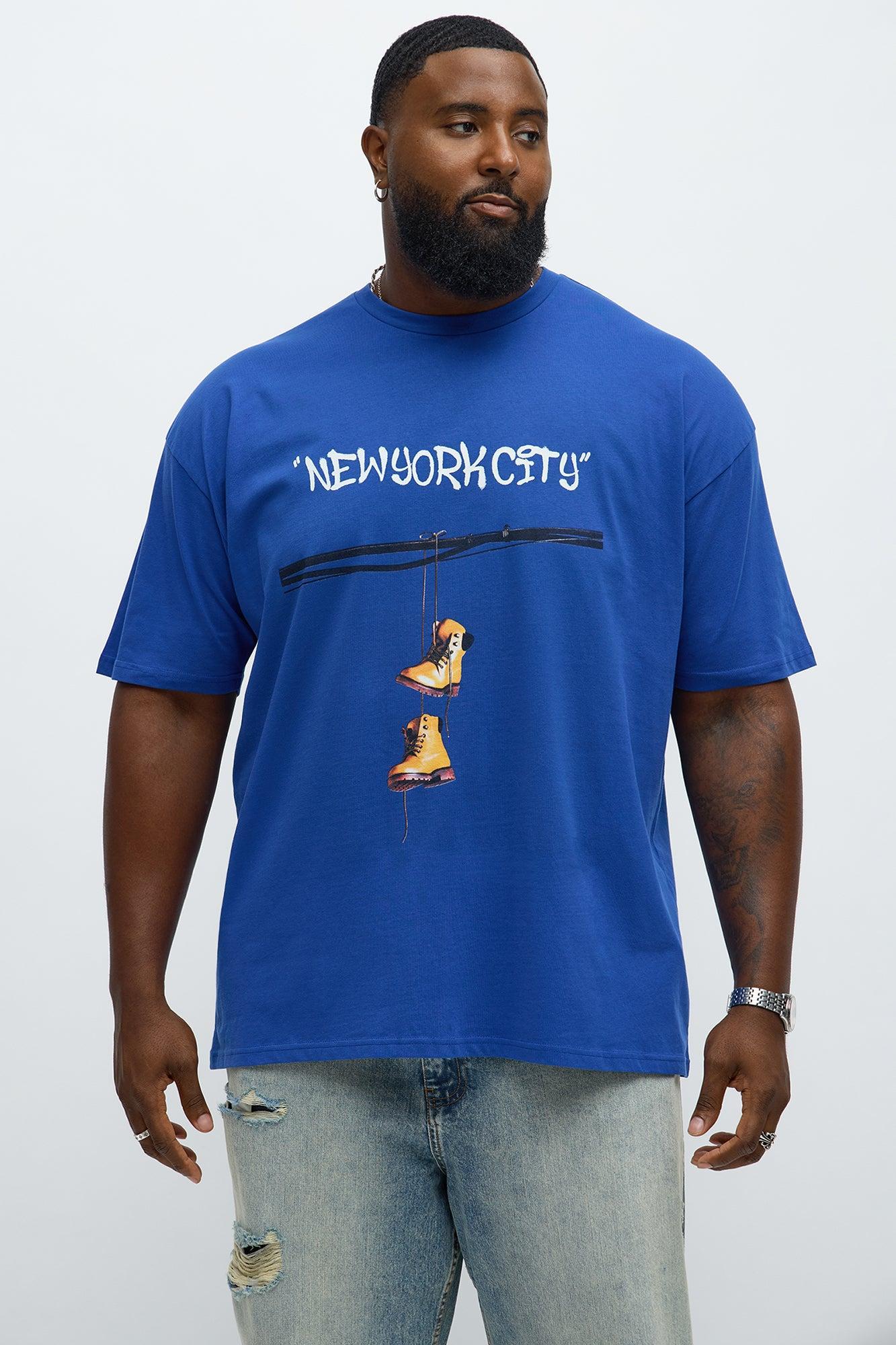 NYC Boots Short Sleeve Tee - Blue Product Image