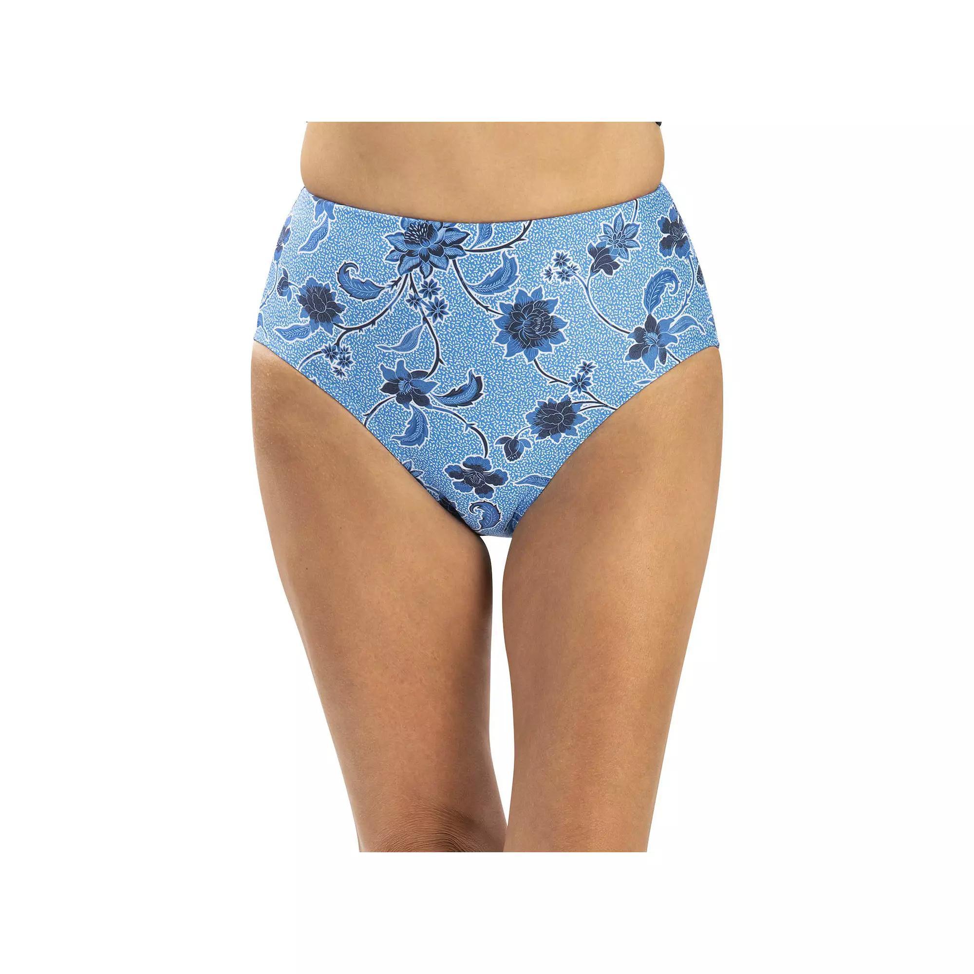 Womens Dolfin Printed High-Waisted Swim Bottoms Product Image
