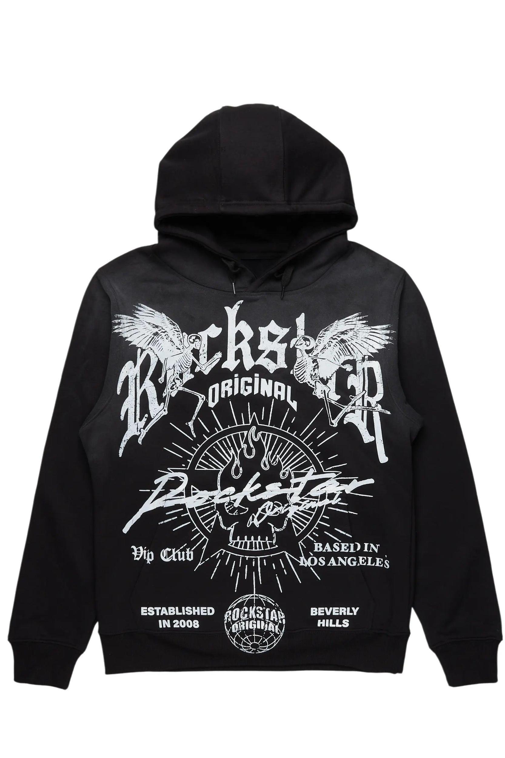 Tally Black Graphic Hoodie Male Product Image