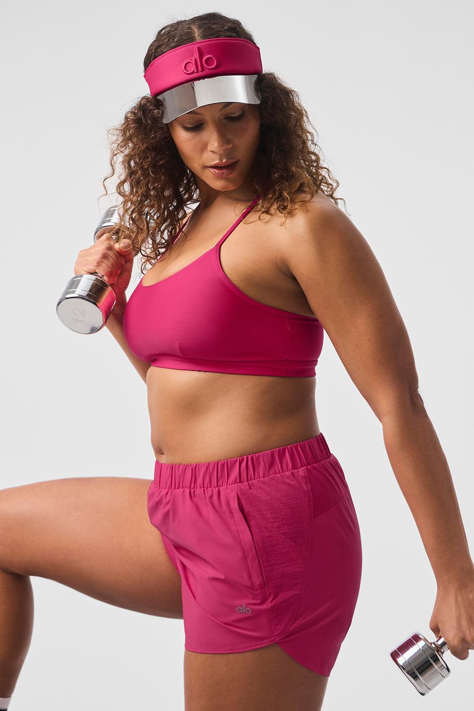 3" High-Waist Airlift Short - Pink Summer Crush Product Image
