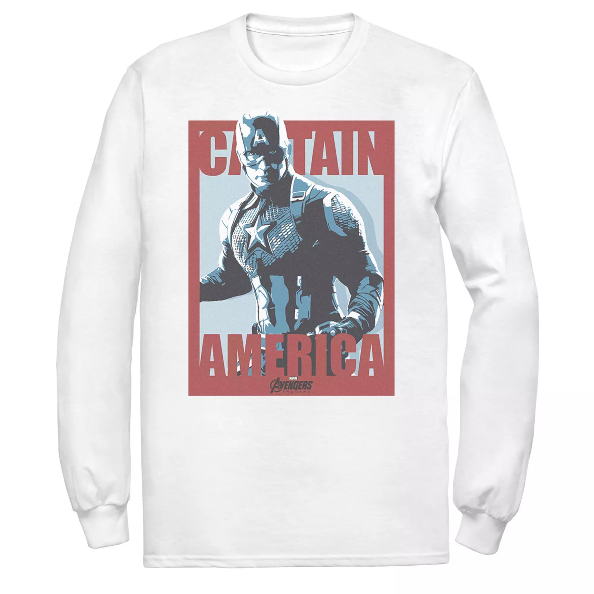 Men's Marvel Avengers Endgame Captain Marvel Poster Tee, Size: Small, White Product Image