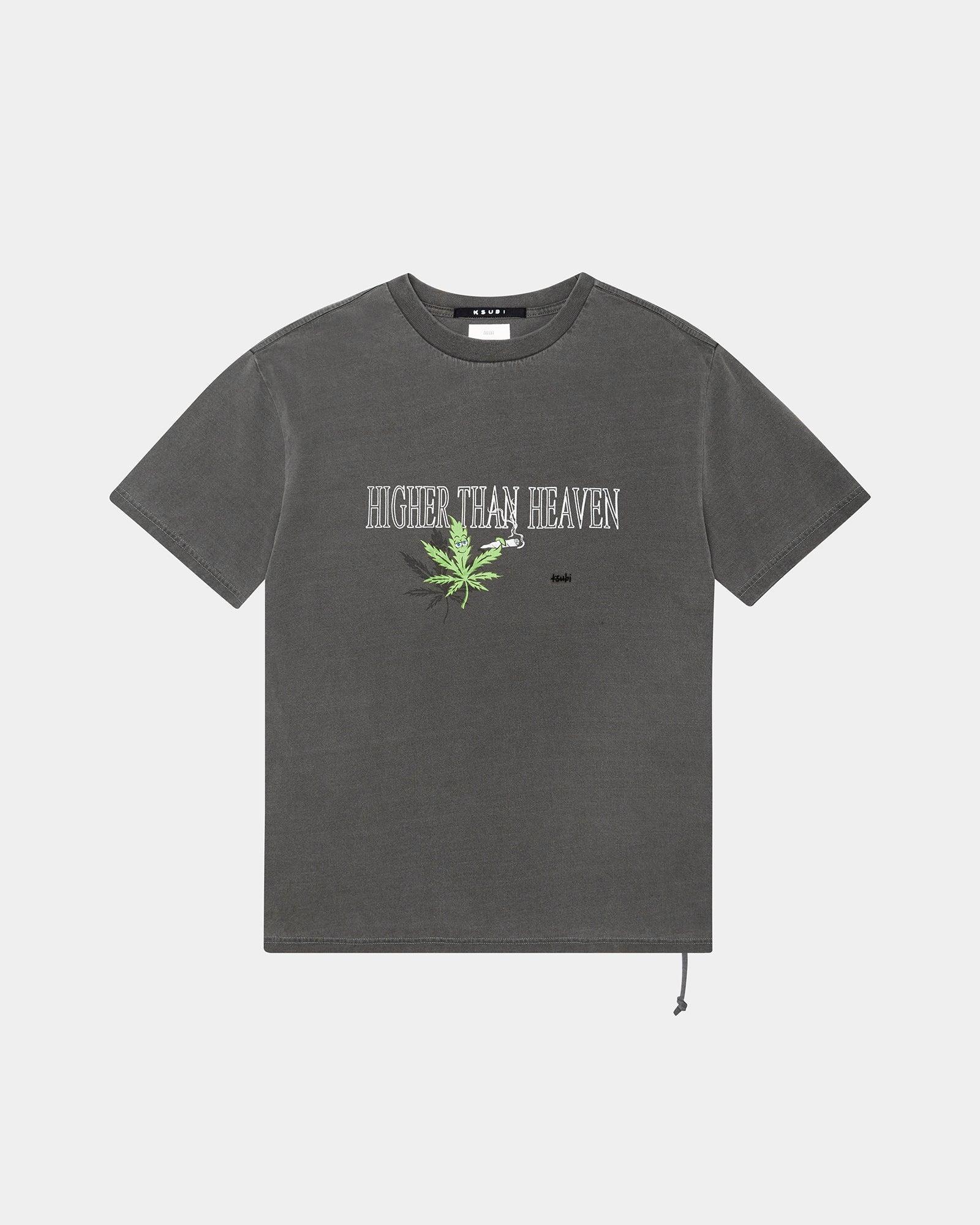 420 LEAF BIGGIE SS TEE CHARCOAL Male Product Image