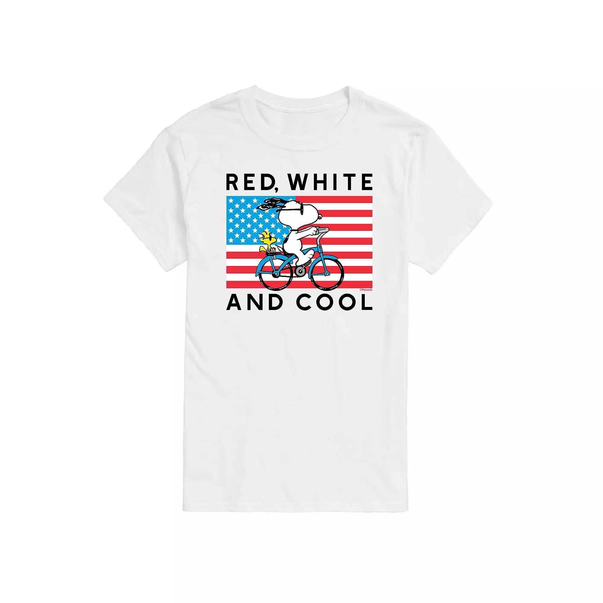 Men's Peanuts Red White And Cool Tee, Size: Medium Product Image