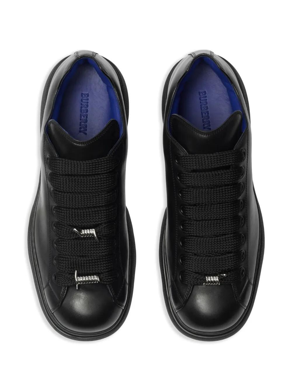 Ranger barbed-wire leather sneakers Product Image