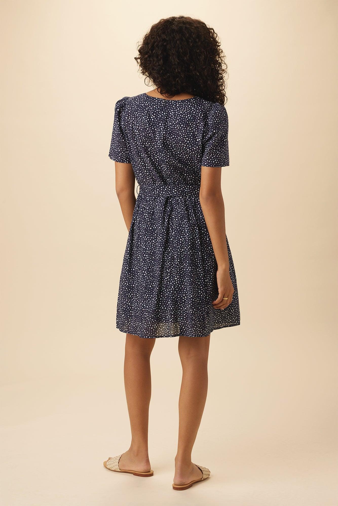 Ria Organic Cotton Dress - Trieste Dot - ReAmour Product Image