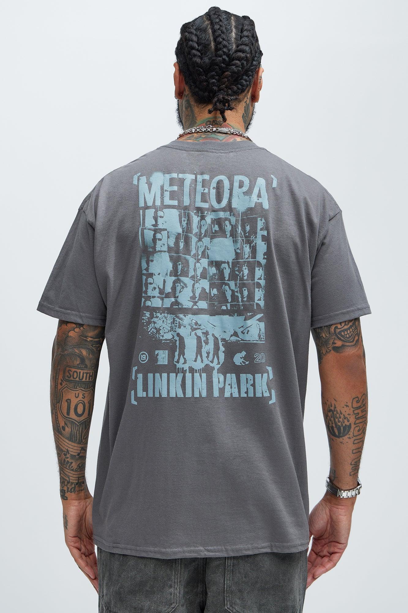 Linkin Park Meteora Photo Collage Oversized Short Sleeve Tee - Black Product Image
