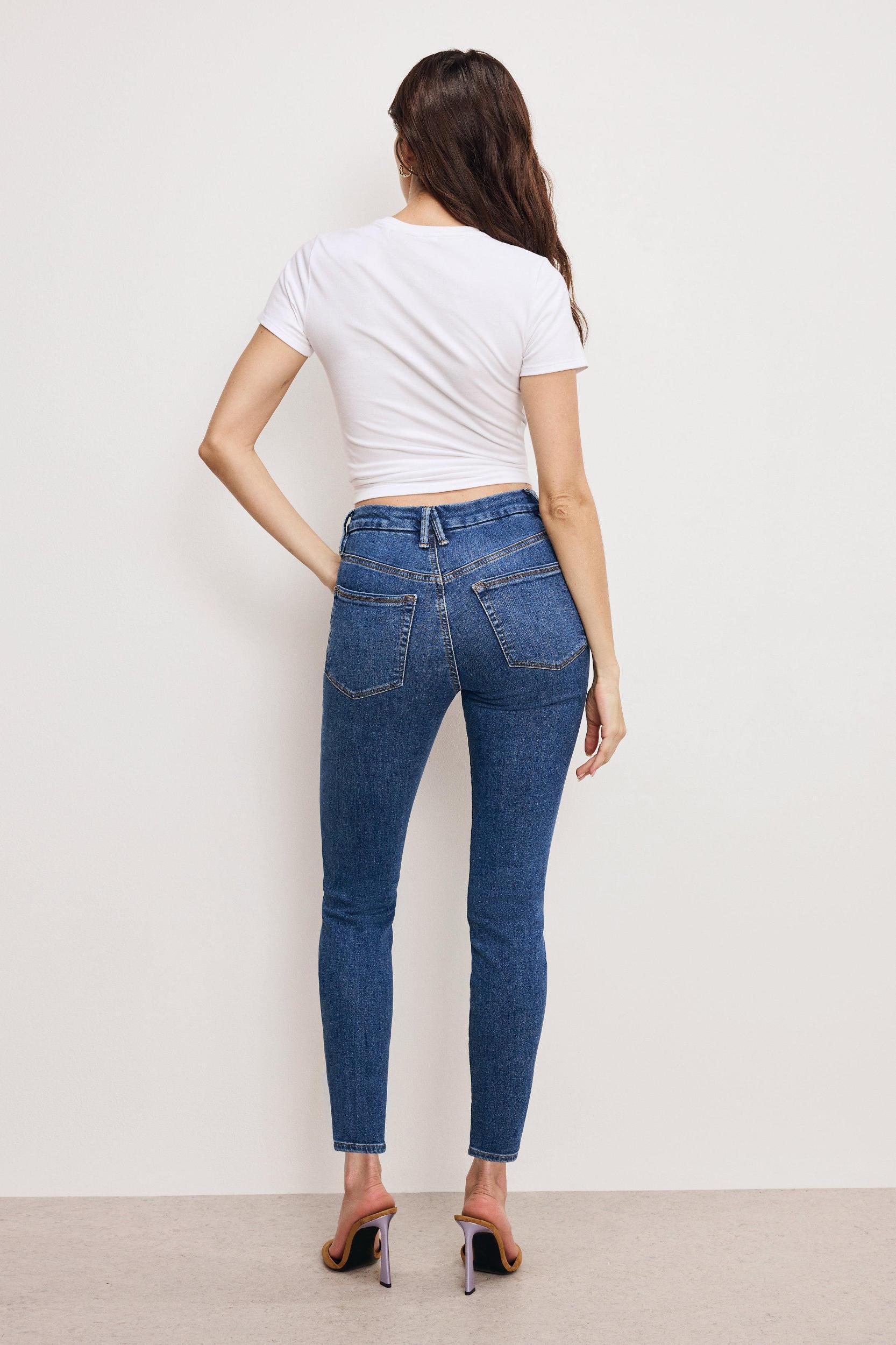 GOOD LEGS SKINNY CROPPED JEANS | BLUE615 Product Image