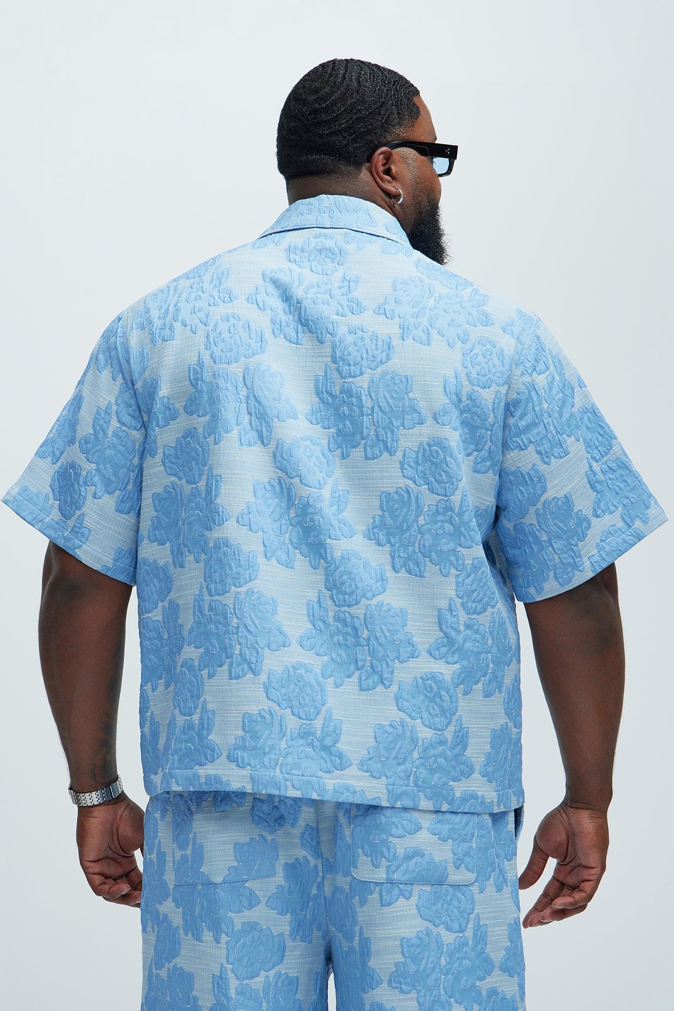 Bartlett Jacquard Shirt - Blue/combo Product Image