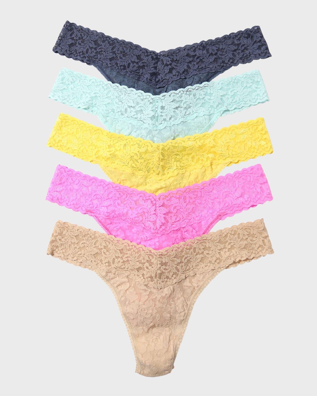 Hanky Panky Signature Original-Rise Thongs, Set of 5 Product Image