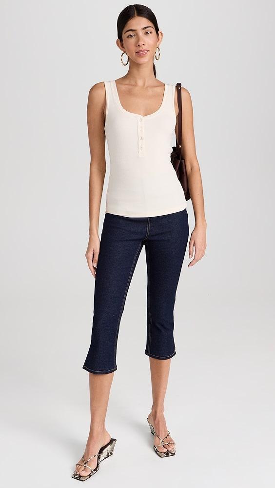 EB Denim Split Hem Capri Jeans | Shopbop Product Image