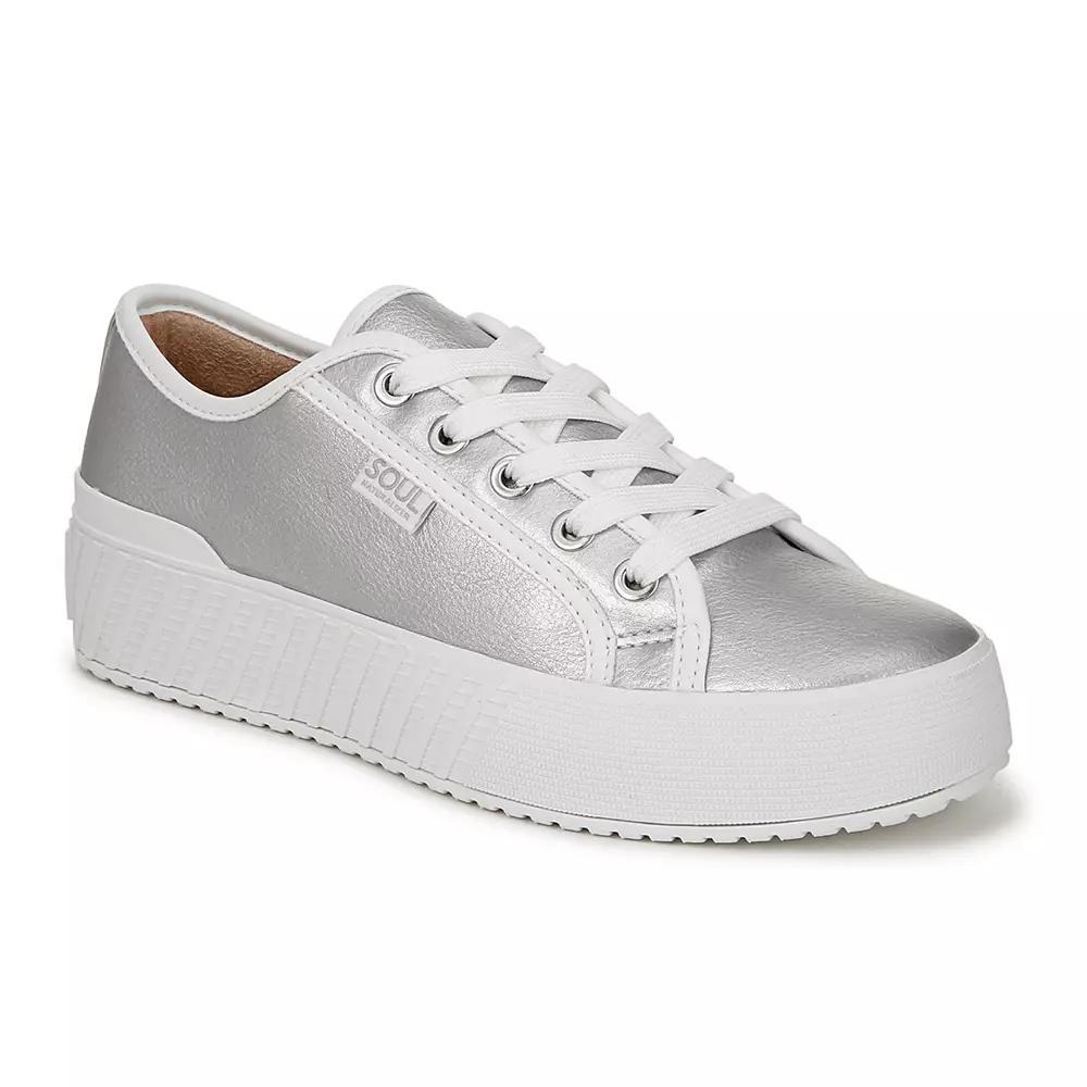 SOUL Naturalizer Iliana Women's Platform Sneakers, Size: 8.5 Wide, Silver Product Image