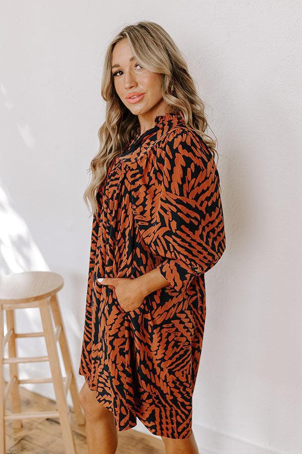 Fall Brunch Babydoll Mini Dress Product Image