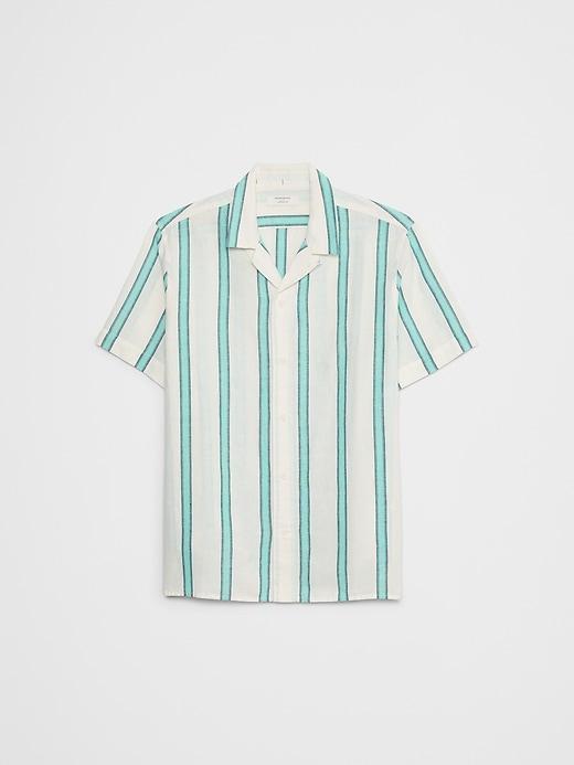 Linen-Blend Resort Shirt Product Image