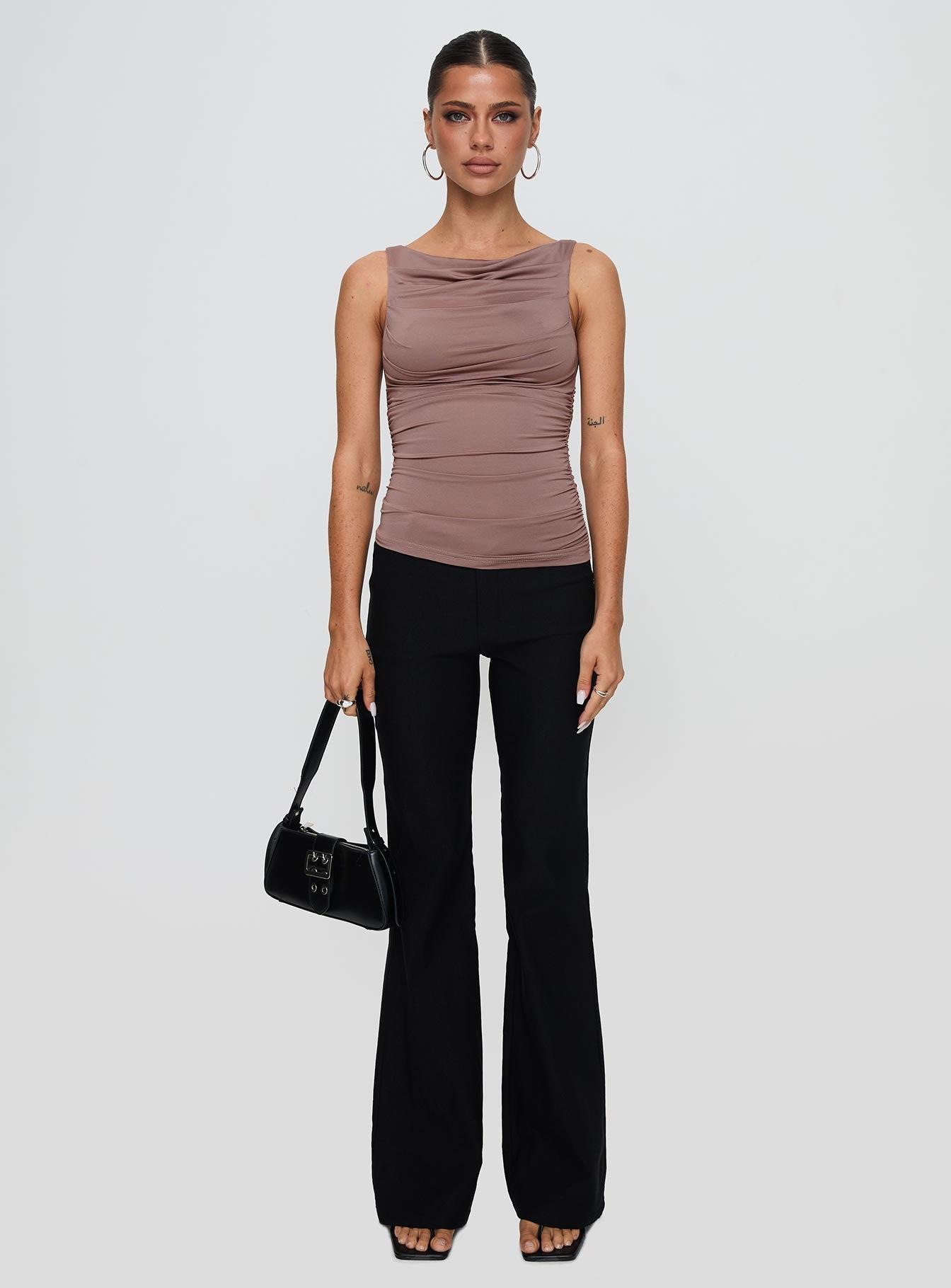 Kind To Another Ruched Top Mauve Product Image