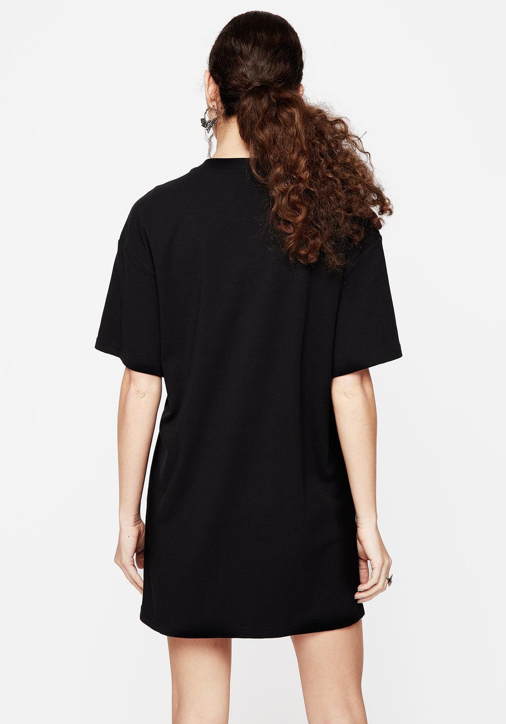 Mimicry Embroidered Mini Tee Dress Product Image