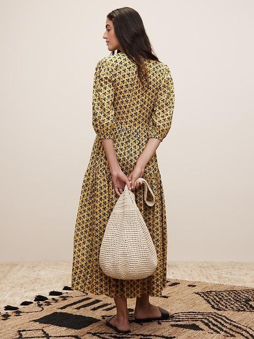 The White Lotus Cotton Wrap Dress Product Image