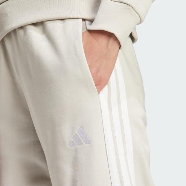 Women's adidas Essentials Small Logo Fleece Pants, Size: XL, Wonder Alumina White Product Image
