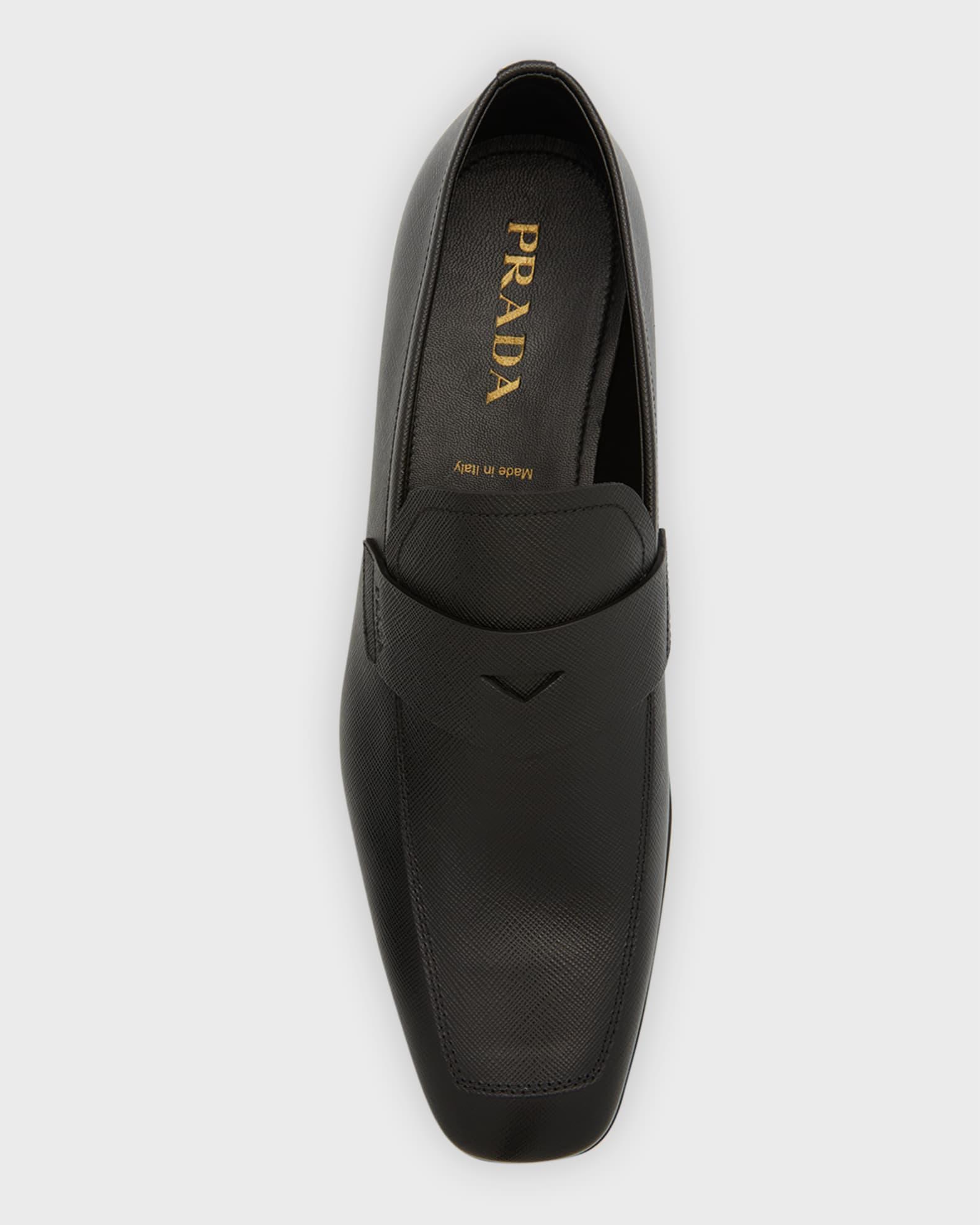 Saffiano Leather Penny Loafer Product Image