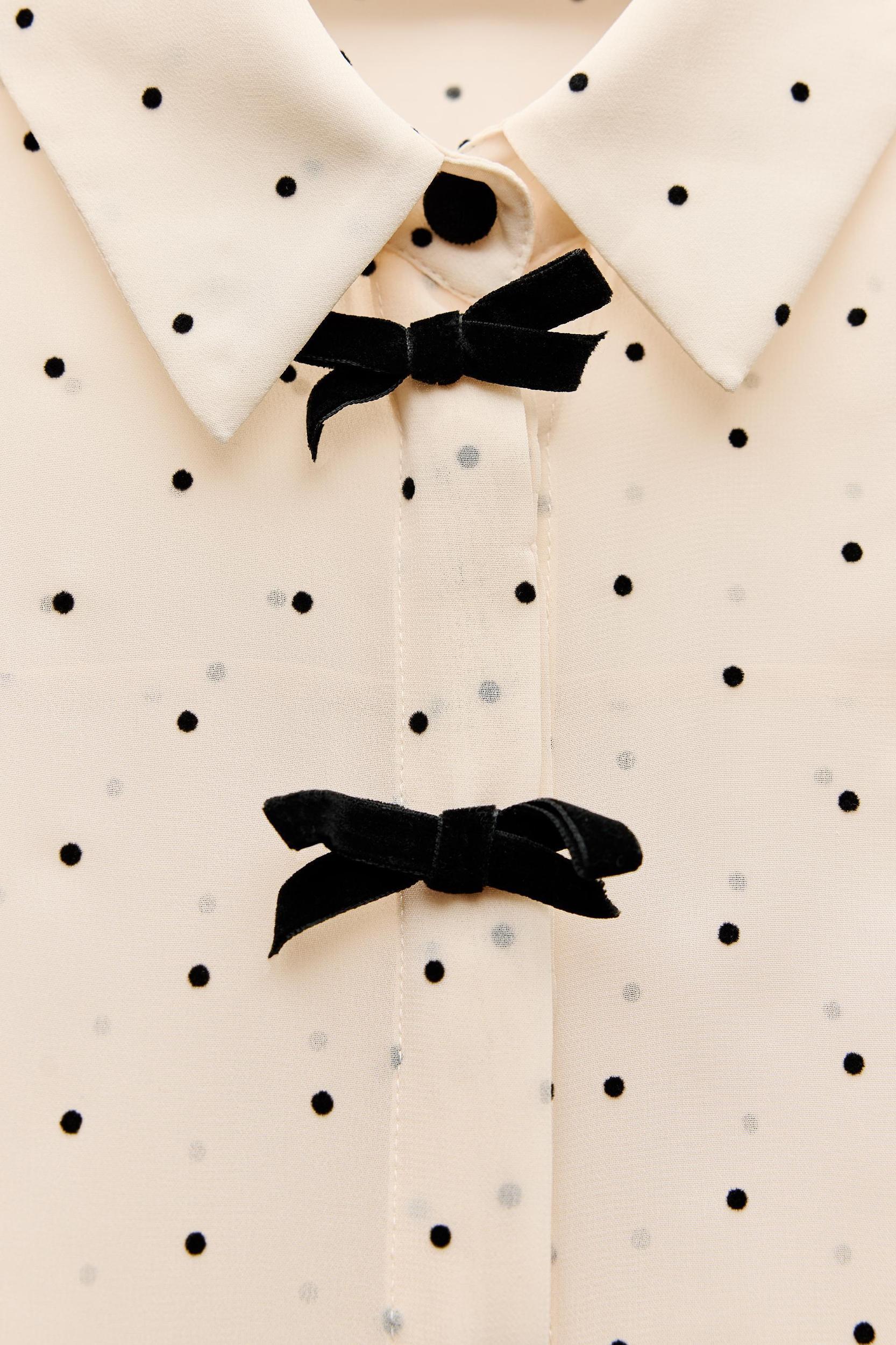 POLKA DOT BOWS SHIRT Product Image