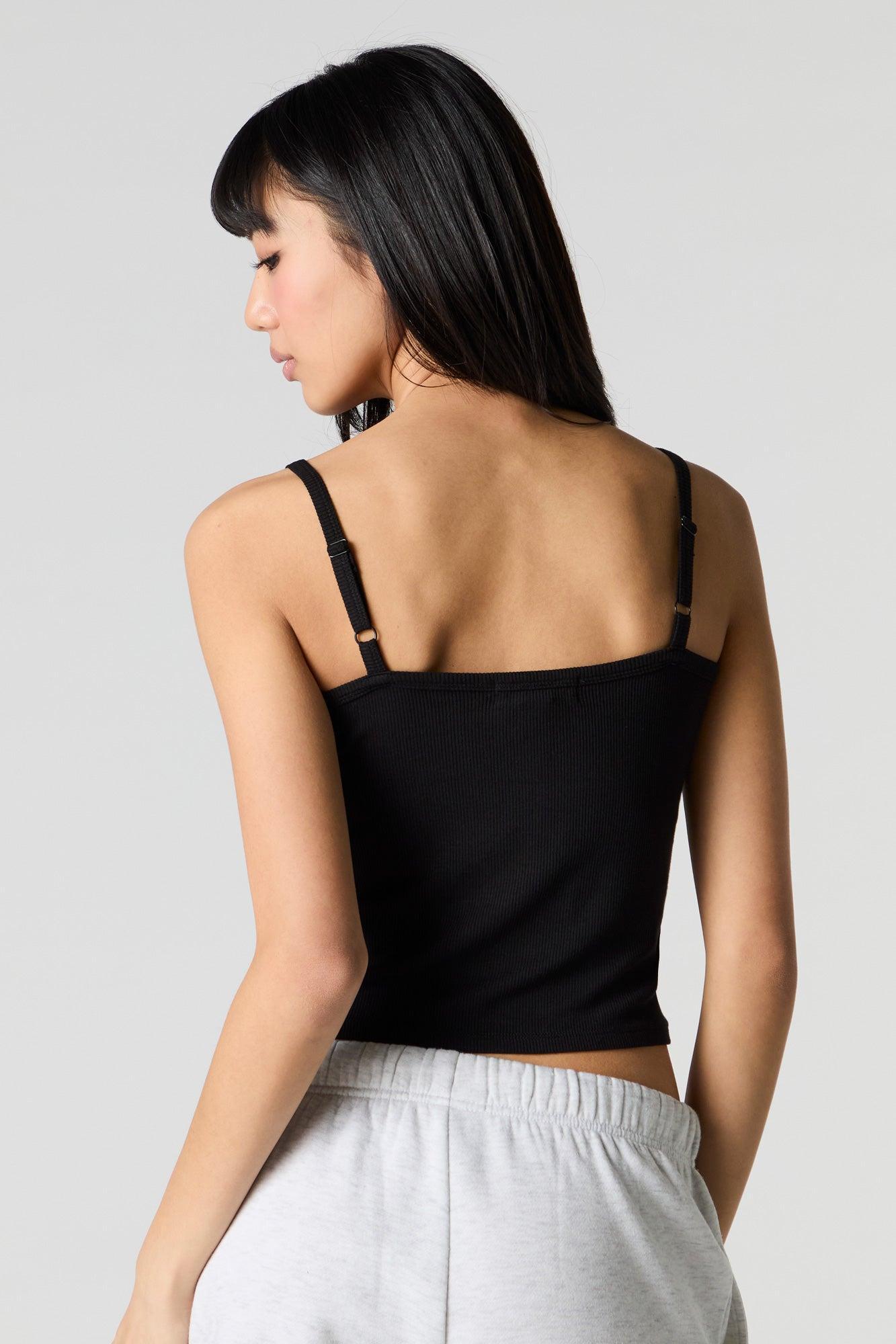 Ribbed Henley Cami Female Product Image