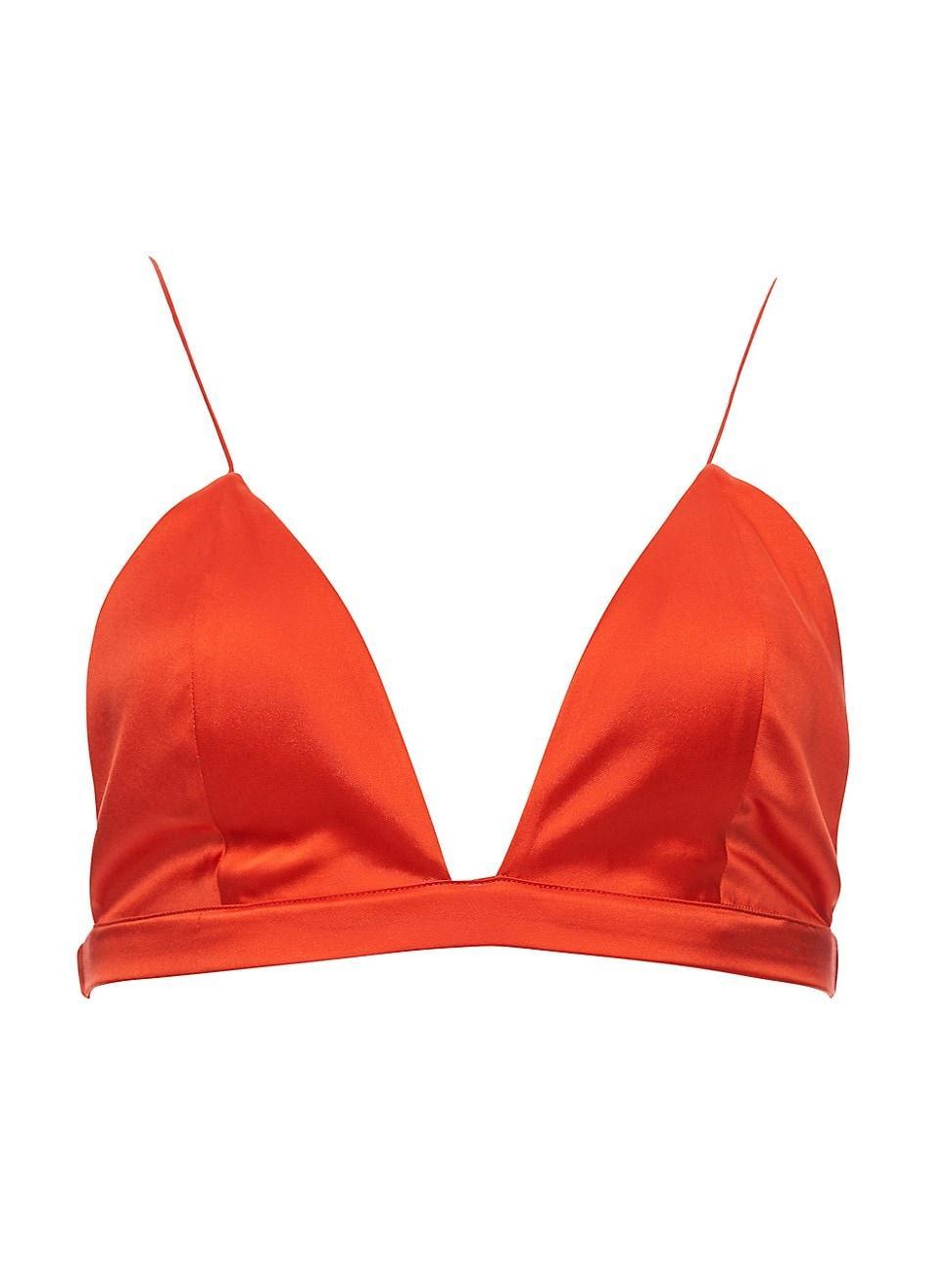 Womens Doral Silk Bralette Top Product Image