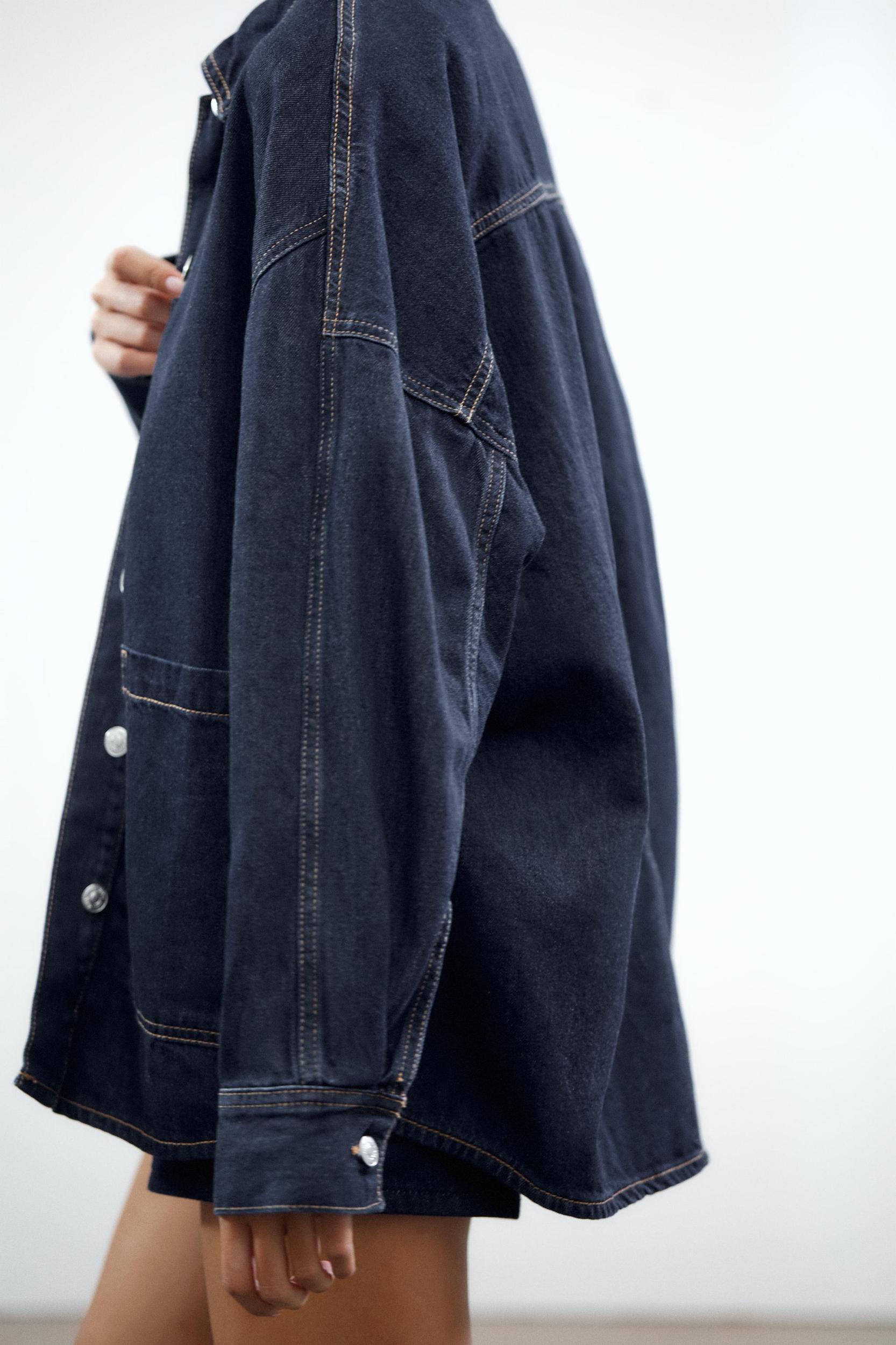 TRF OVERSIZED DENIM OVERSHIRT Product Image