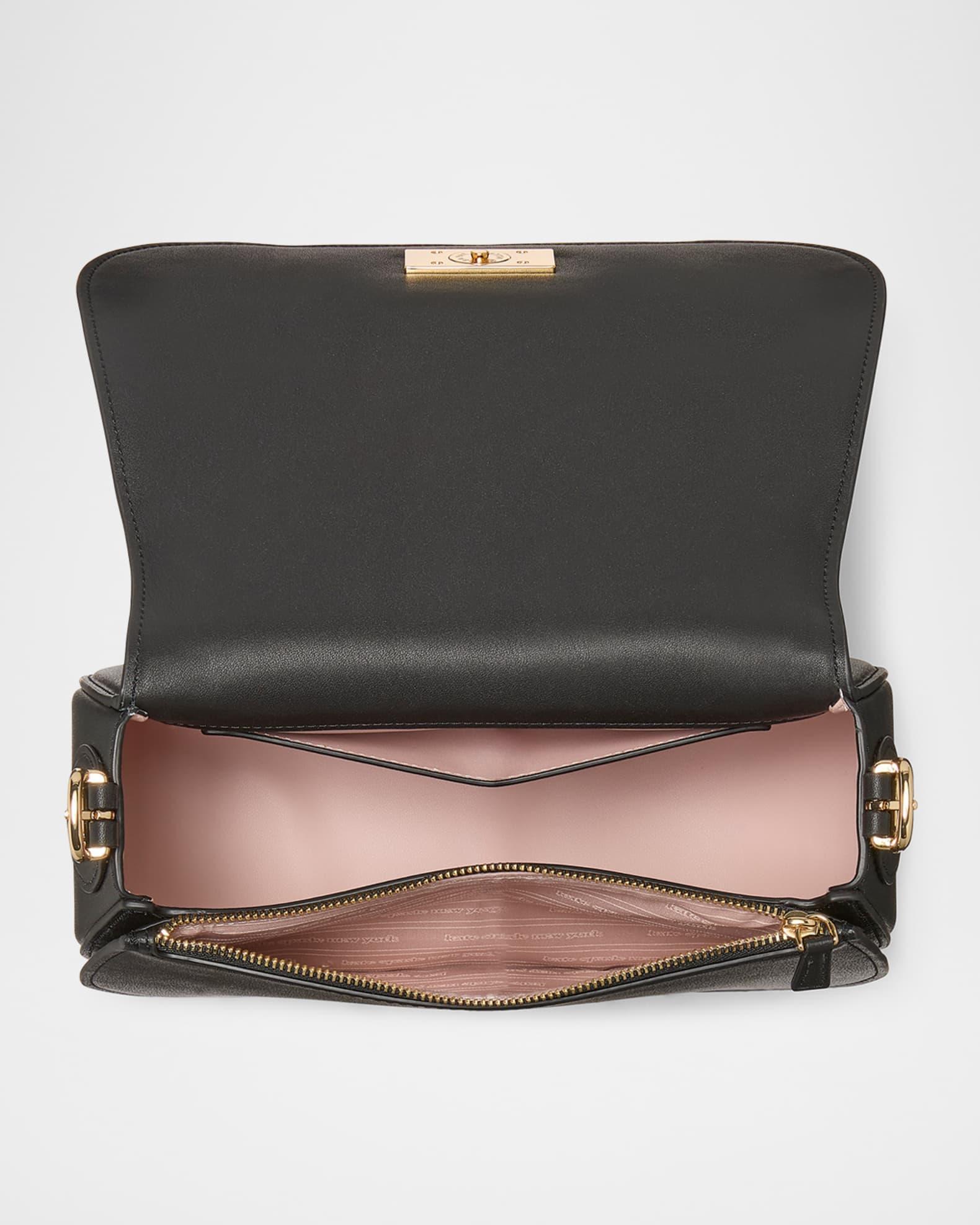 nouveau textured leather saddle crossbody bag Product Image