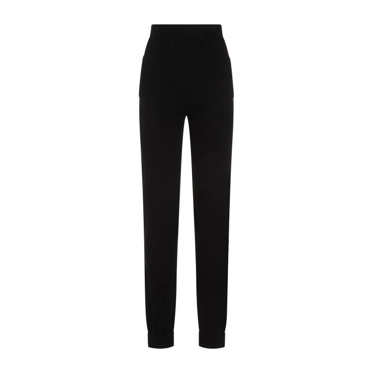 SAINT LAURENT Black Cashmere Leggings Product Image