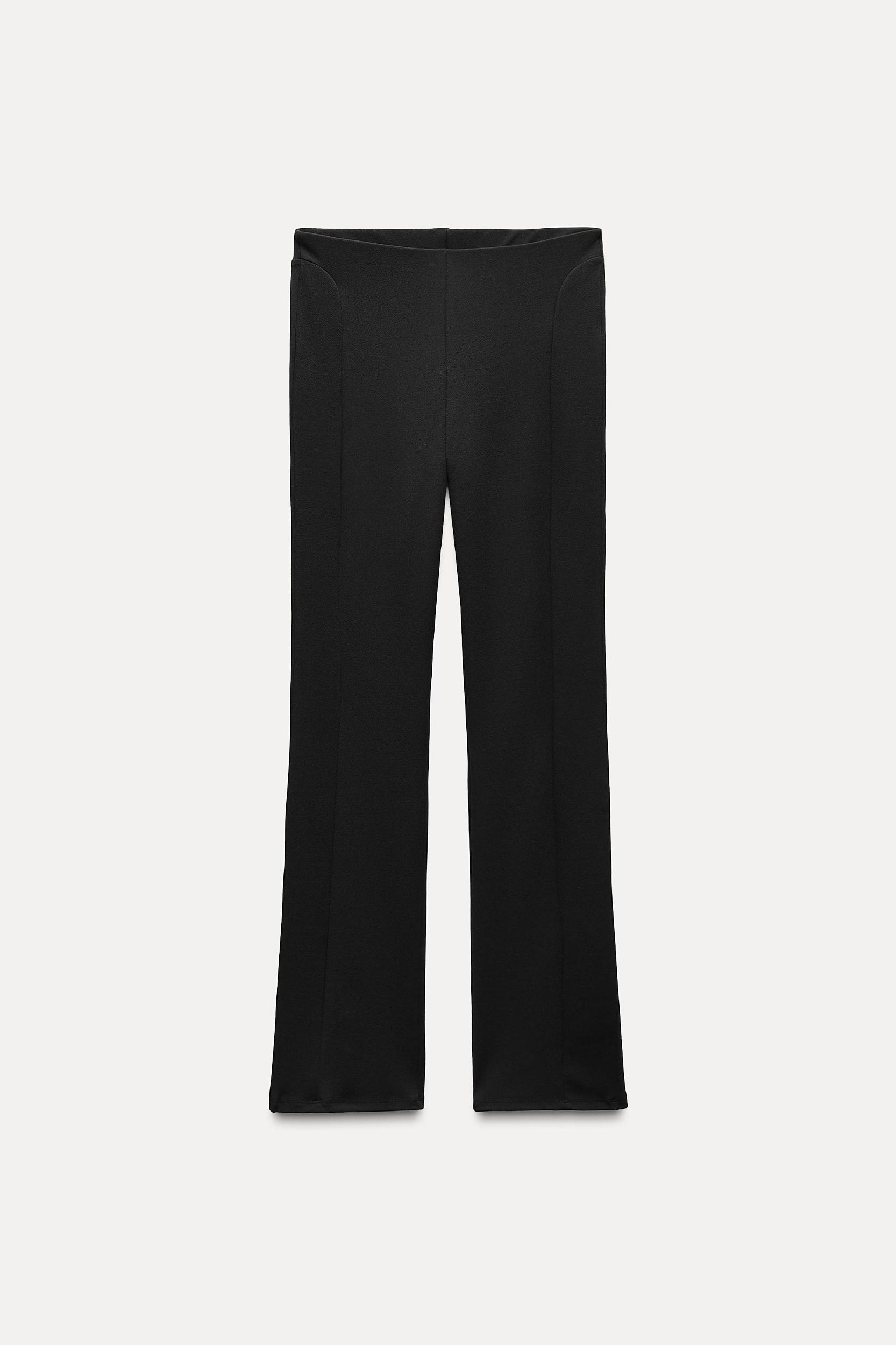 FLARED LEGGINGS WITH A MID WAIST Product Image
