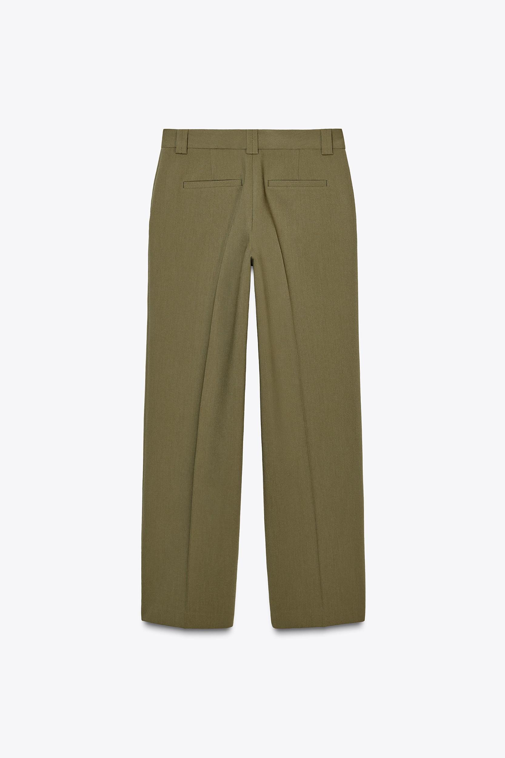 STRAIGHT CUT PLEATED PANTS Product Image