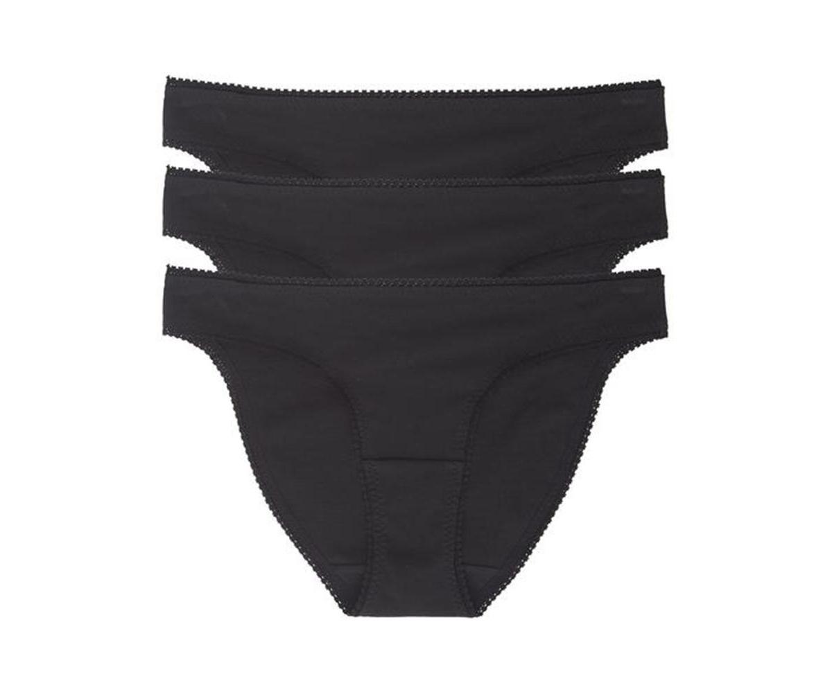 On Gossamer Cabana Cotton Blend Stretch Hip Bikinis, Set of 3 Product Image