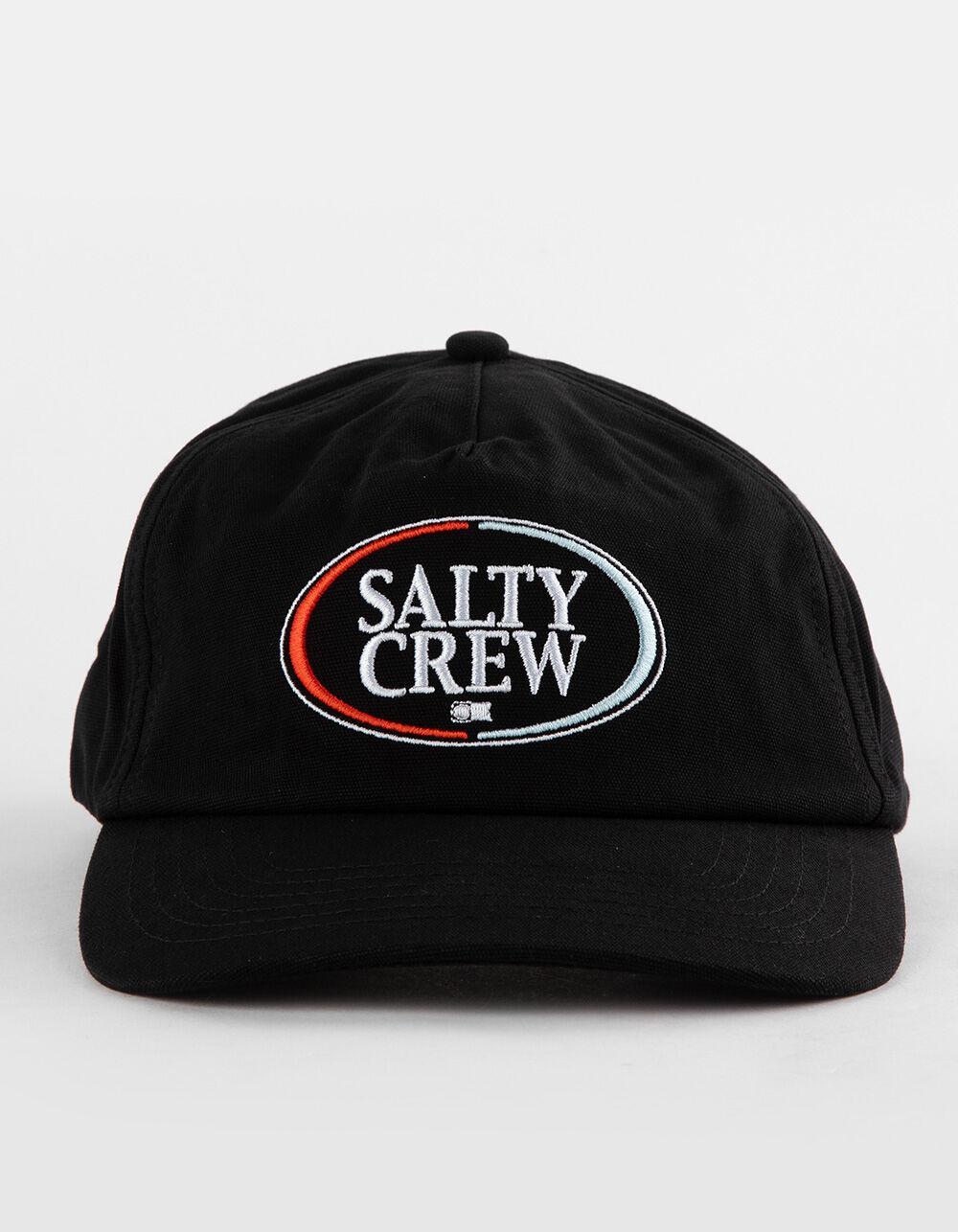 SALTY CREW A Frame 5 Panel Snapback Hat - BLACK Product Image