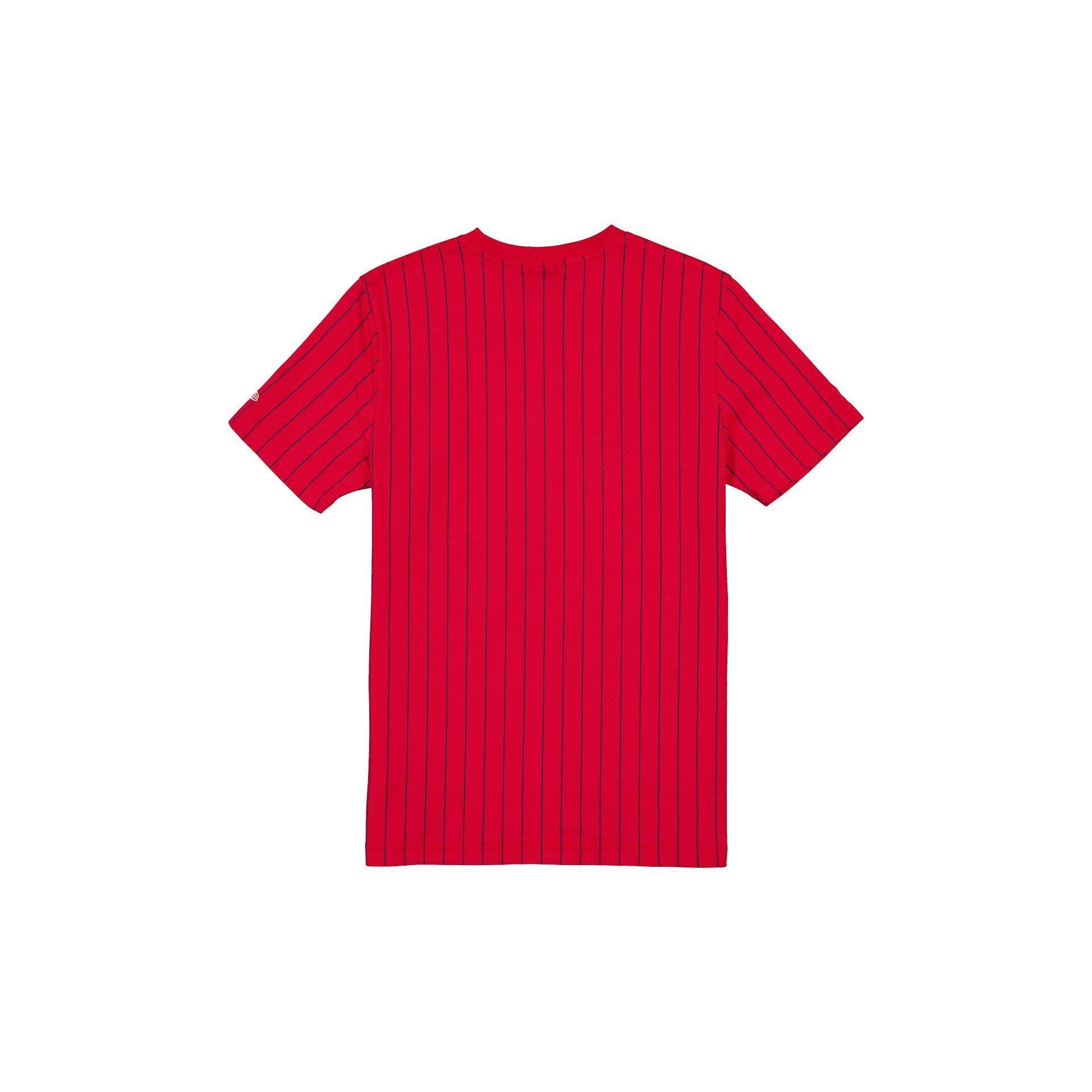 Atlanta Braves Throwback Pinstripe T-Shirt Male Product Image