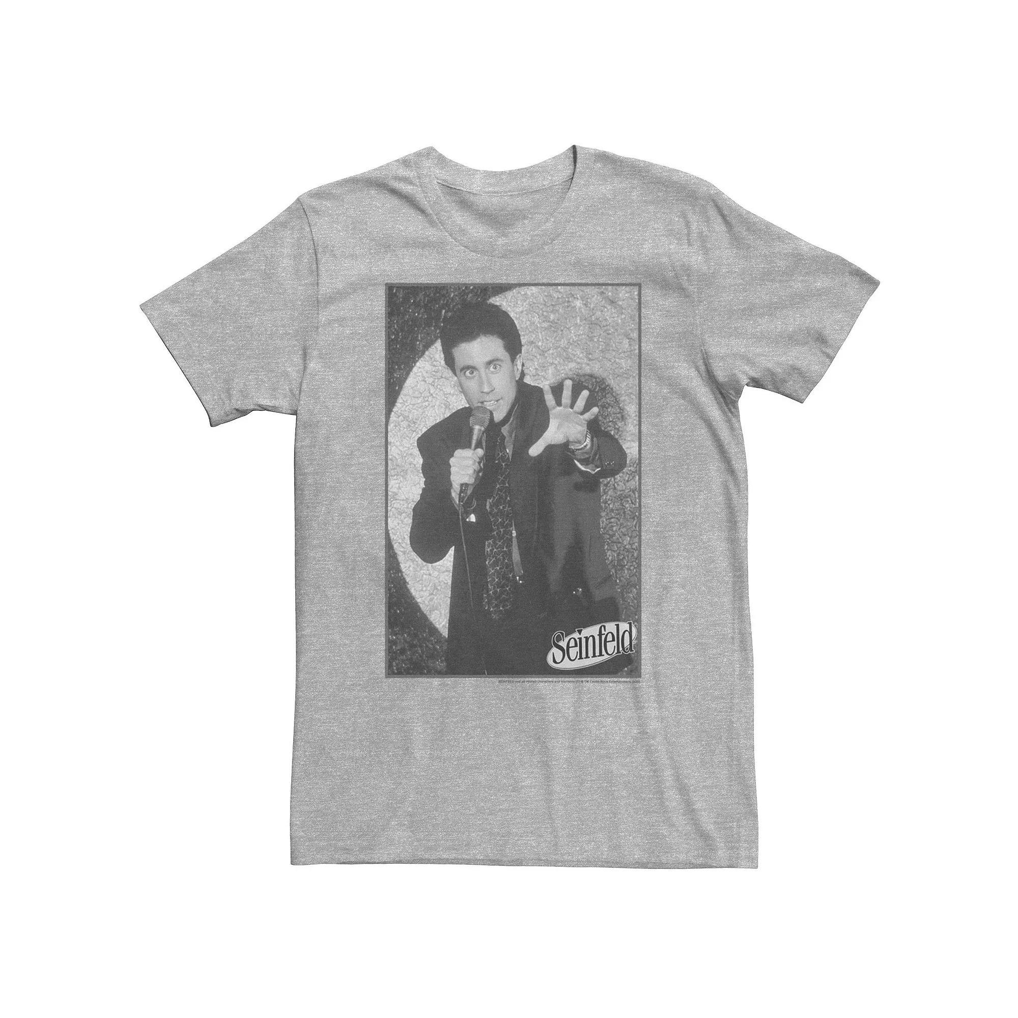 Big & Tall Seinfeld Jerry Stand Up Comedy Tee, Men's, Size: 3XL, Athletic Grey Product Image